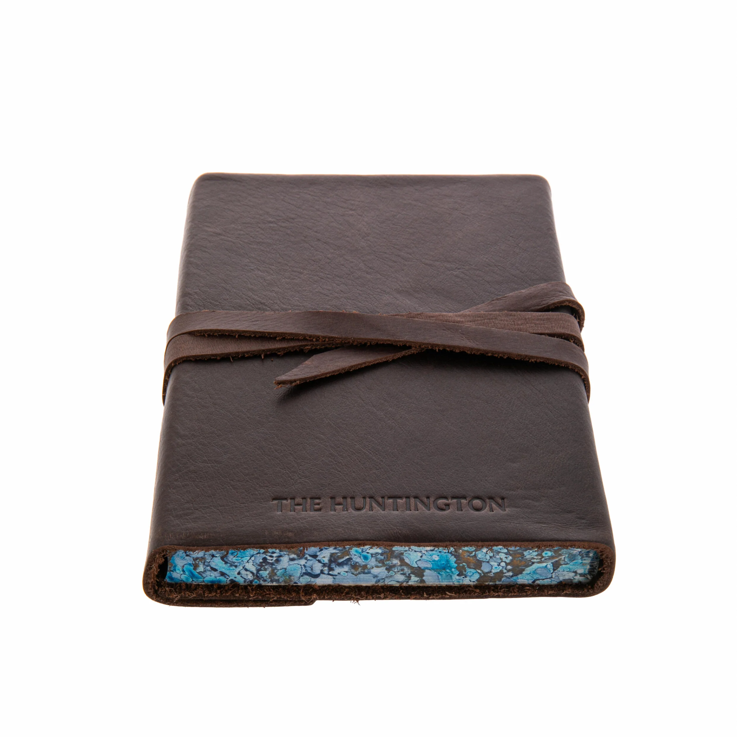 MARBLED EDGE ITALIAN LEATHER JOURNAL - Image 3
