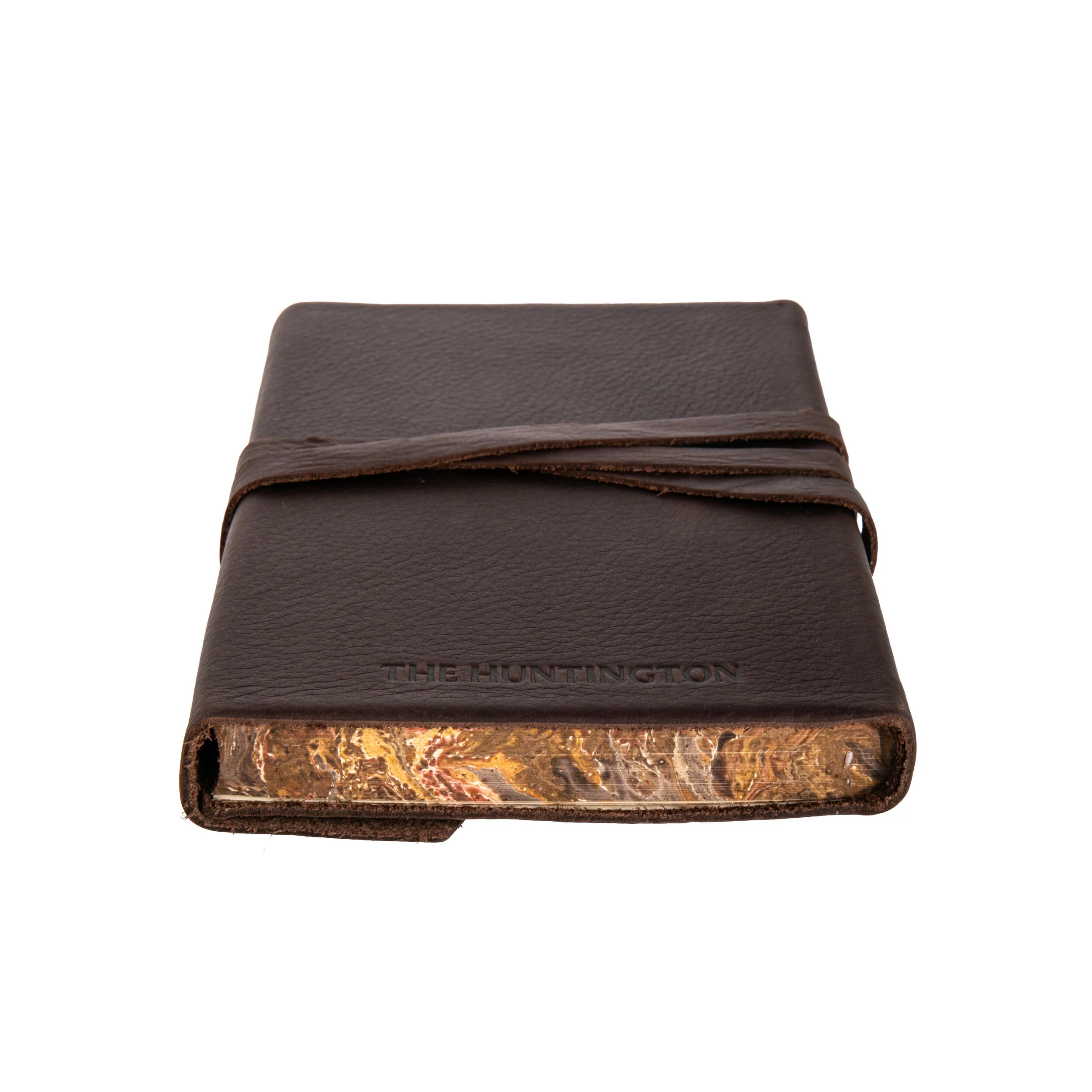 MARBLED EDGE ITALIAN LEATHER JOURNAL - Image 4