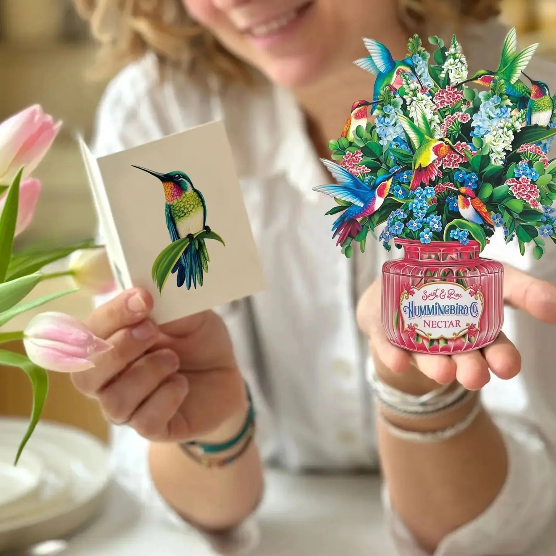 MINI POP-UP BOUQUET - HUMMINGBIRD OASIS - Image 3