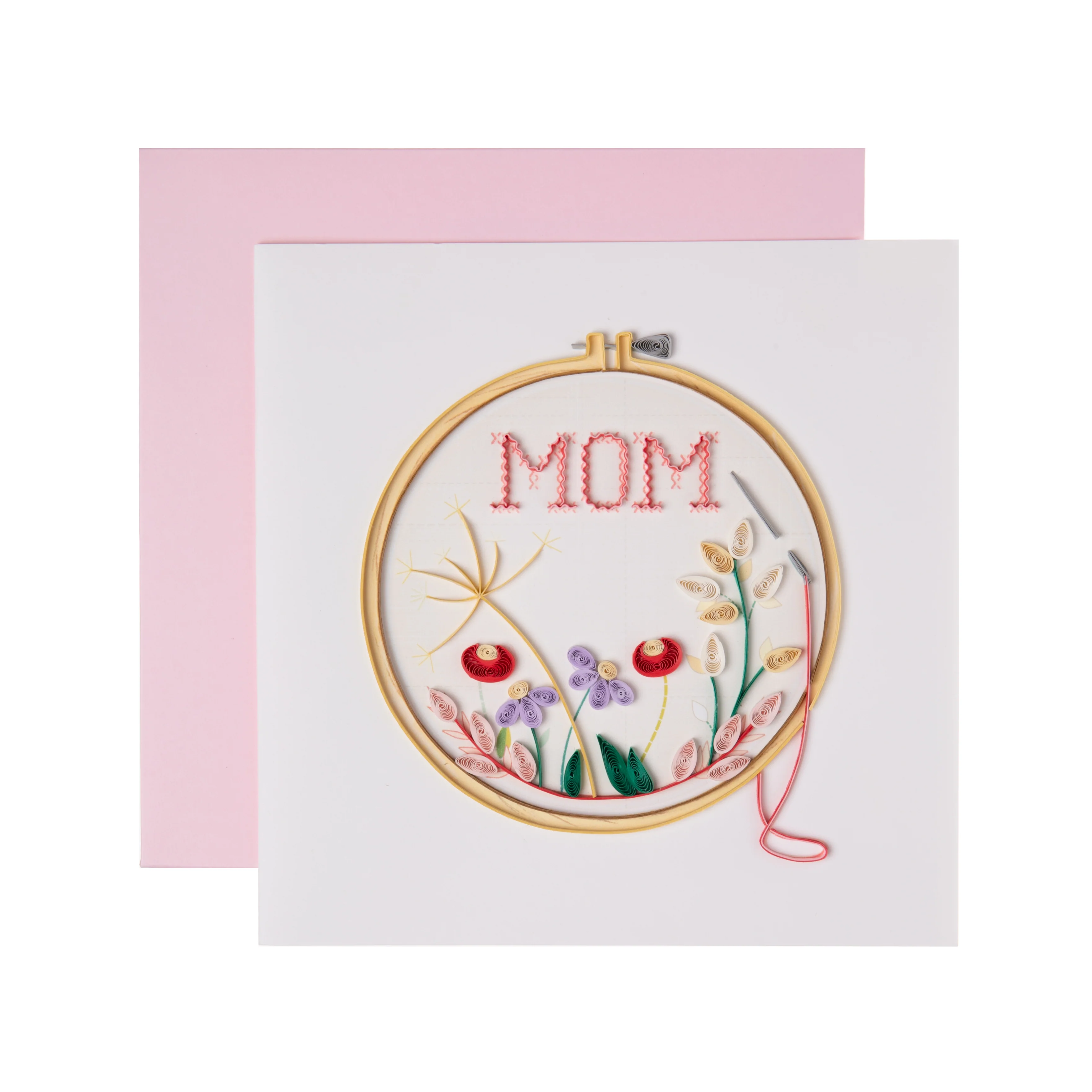 MOM CROSS-STITCH GREETING CARD