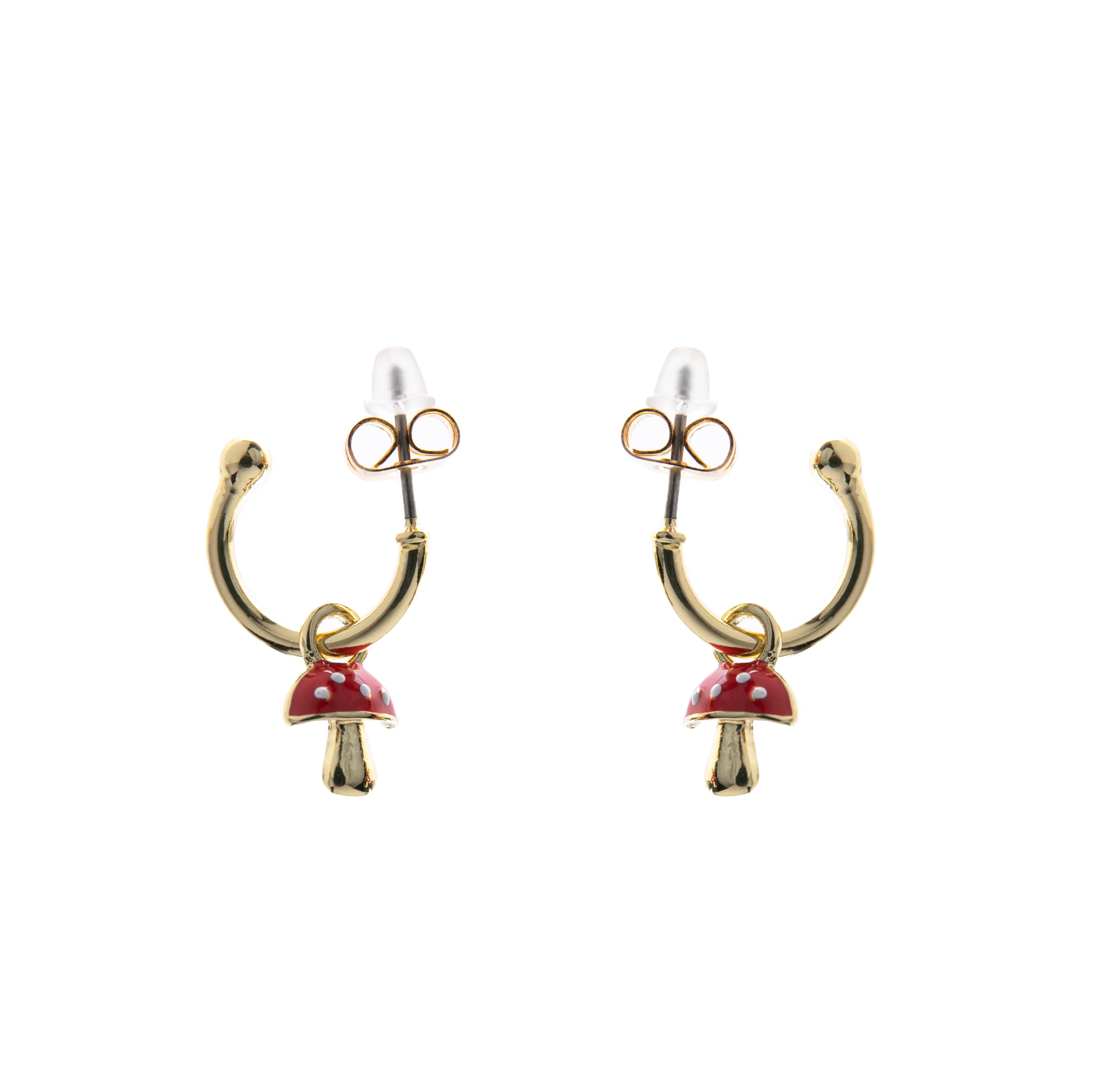 MUSHROOM MAGIC HOOP EARRINGS - Image 2