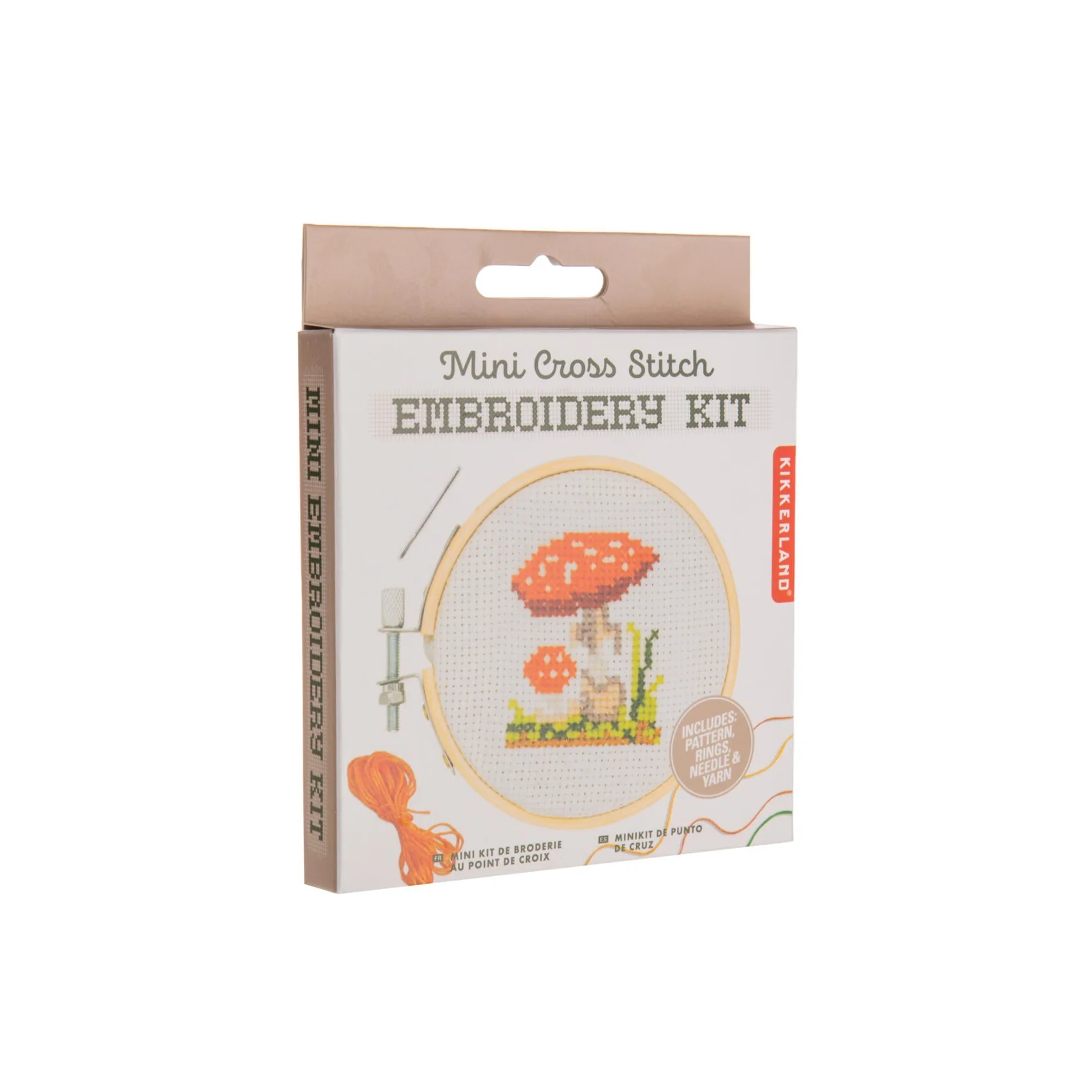 MUSHROOM MINI CROSS STITCH EMBROIDERY KIT