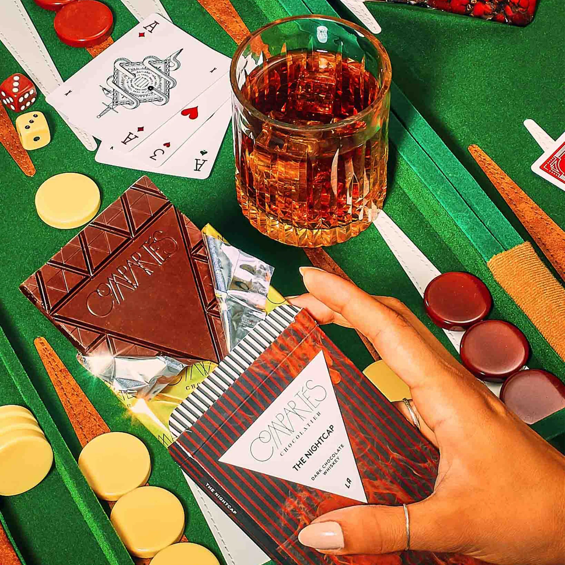 THE NIGHTCAP WHISKY VEGAN DARK CHOCOLATE BAR - Image 2