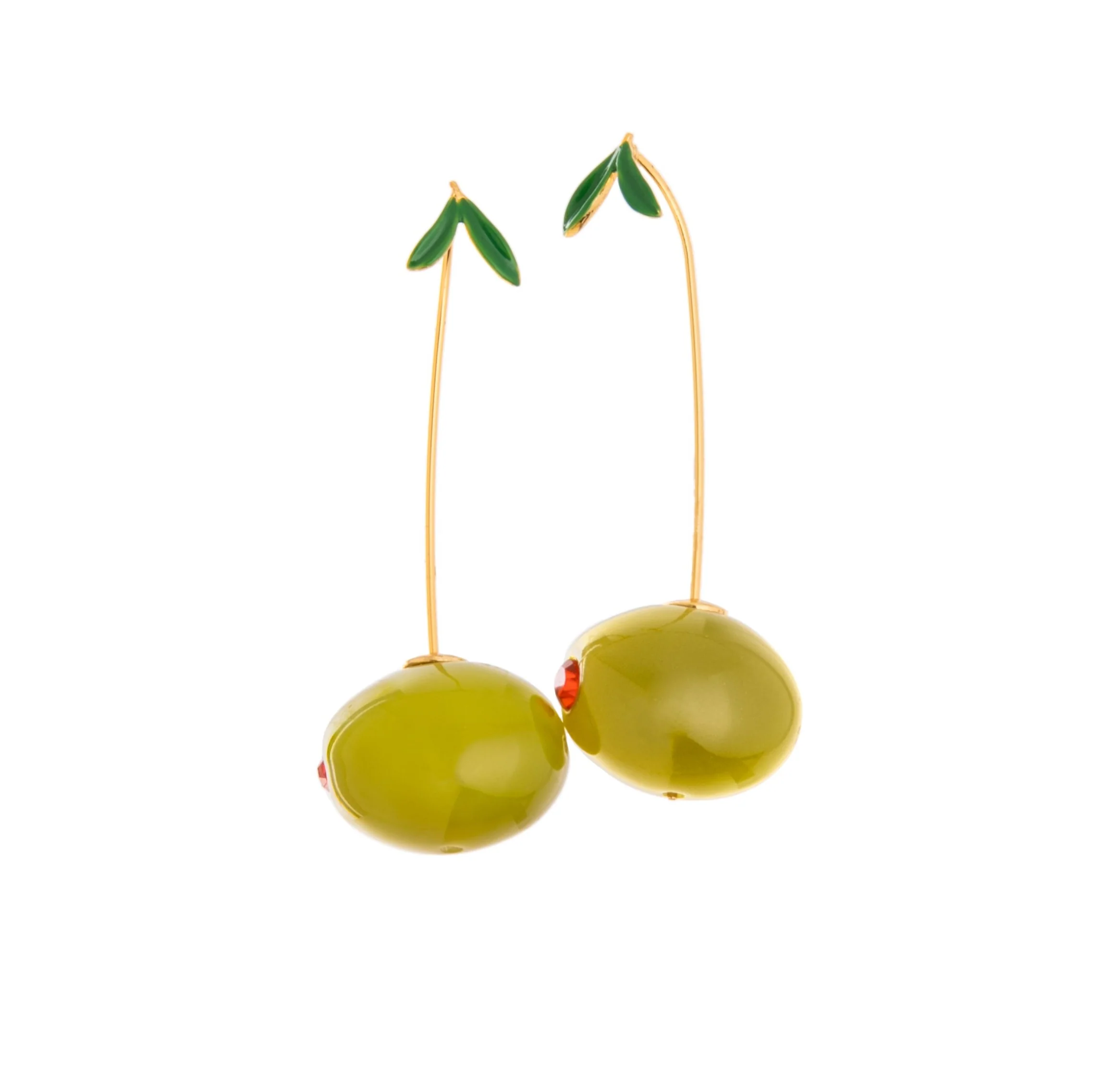 OLIVE DROP EARRINGS