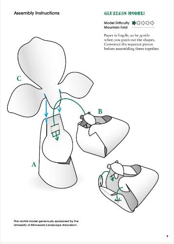 ORIGAMI ORCHIDS PAPER MODEL KIT - Image 6