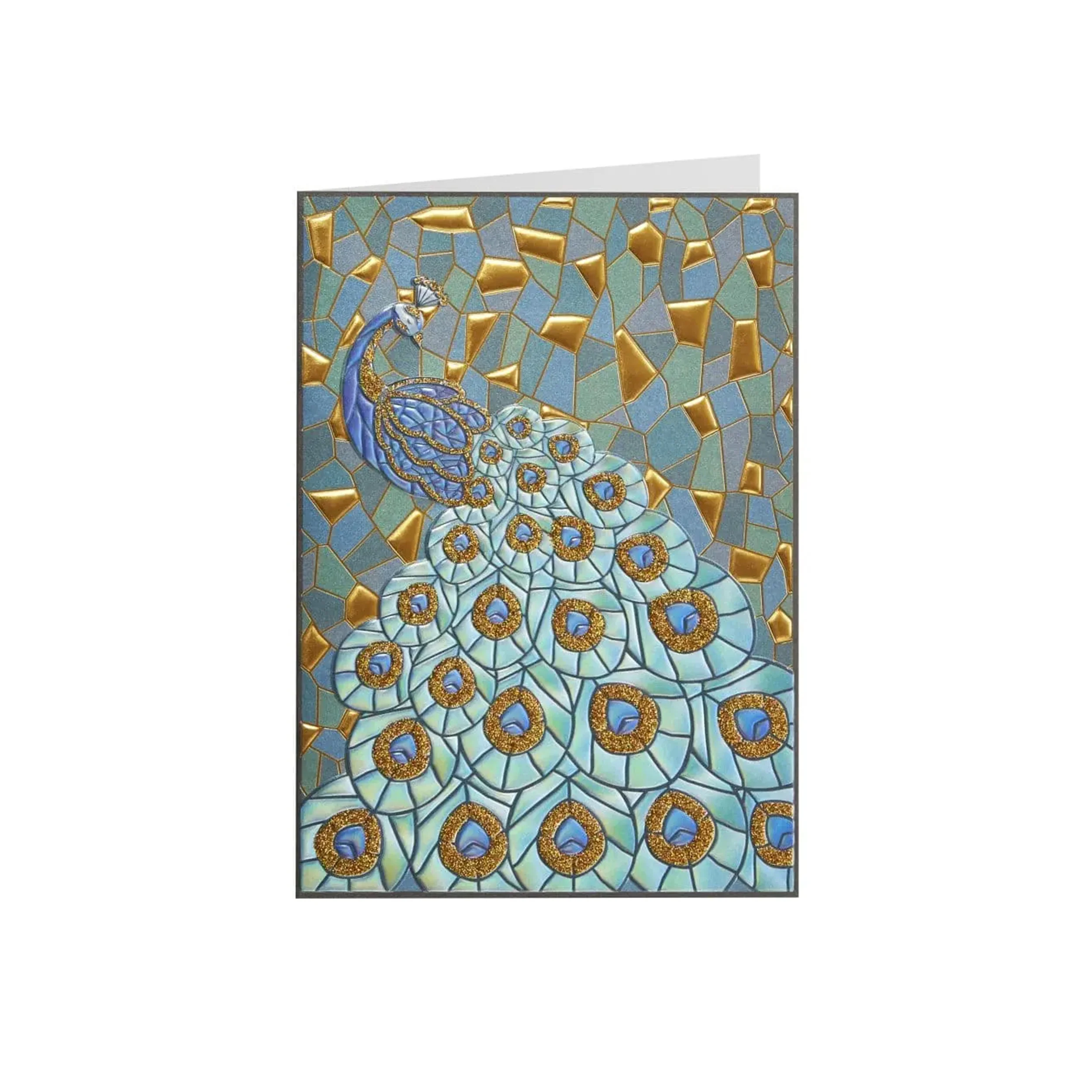 PEACOCK MOSAIC NOTECARD - Image 2