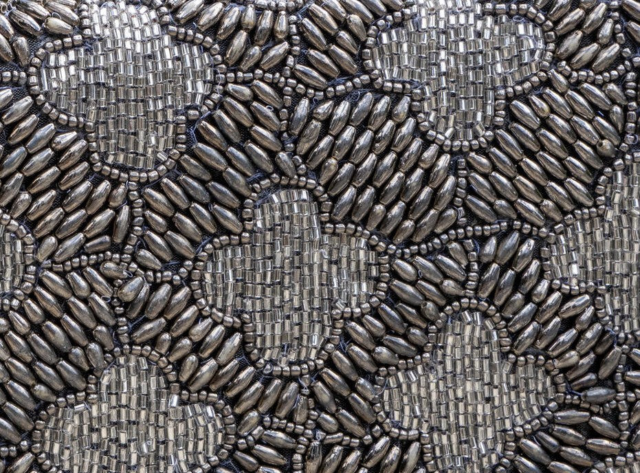 PEBBLE BEGONIAS BEADED PURSE - Image 3