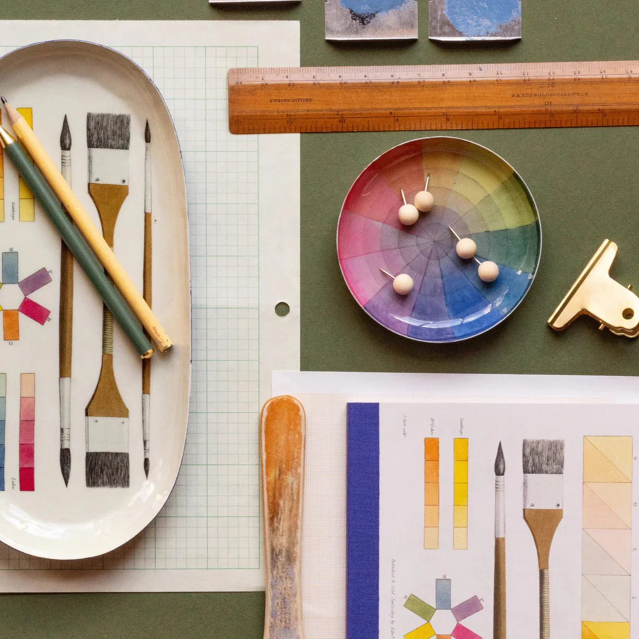 PHILIPP OTTO RUNGE COLOR WHEEL ENAMEL TRAY - Image 5