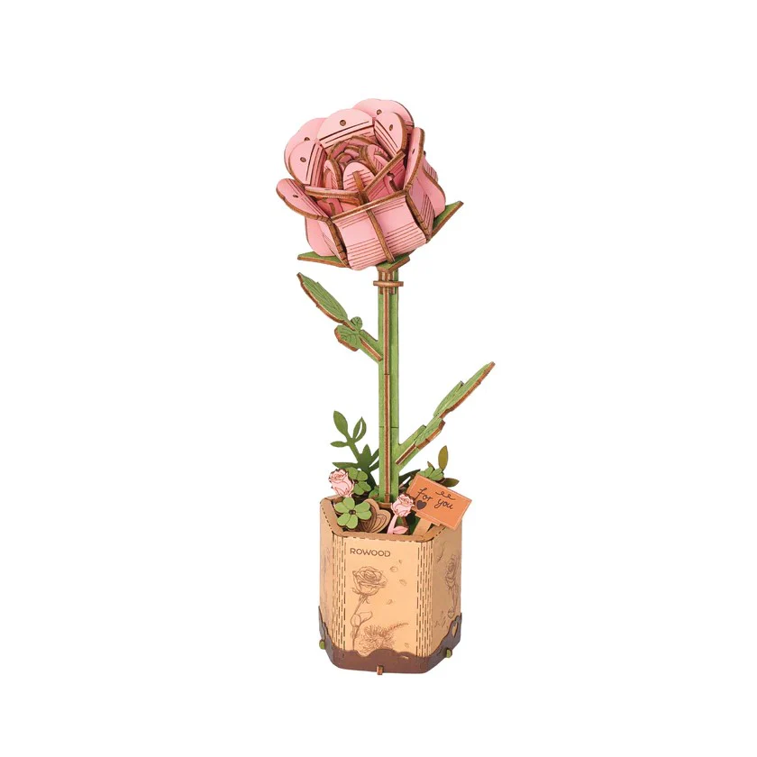 PINK ROSE WOODEN KIT