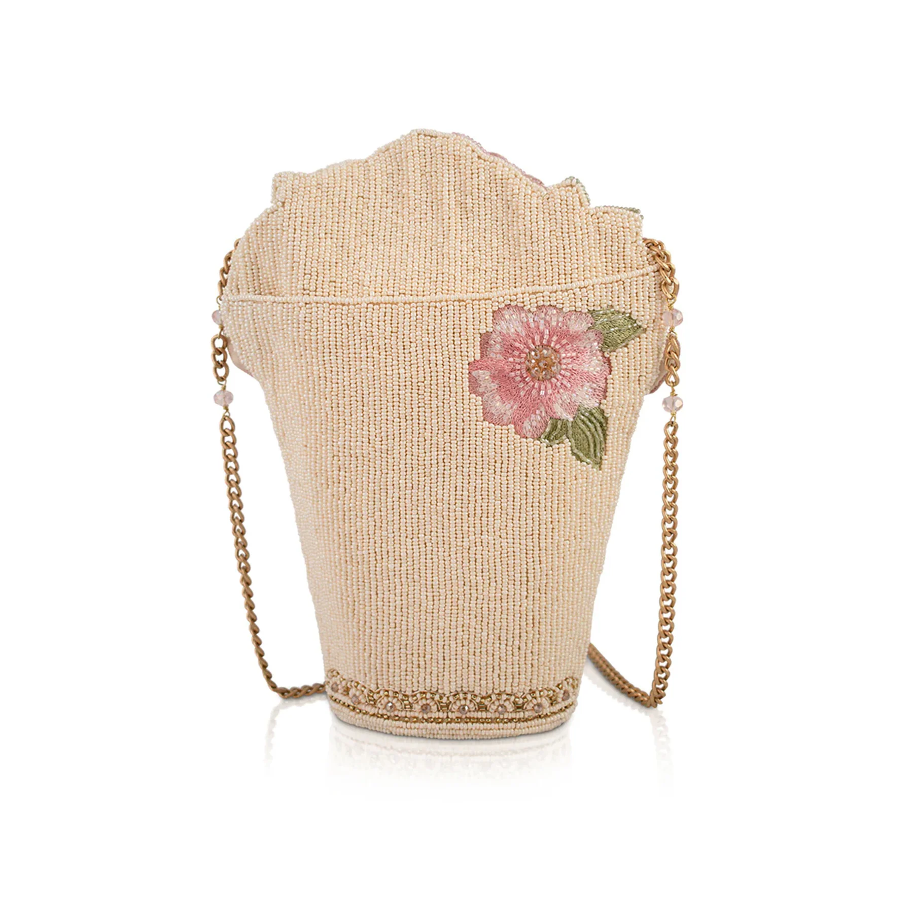 PINK ROSES BEADED CROSSBODY - Image 3