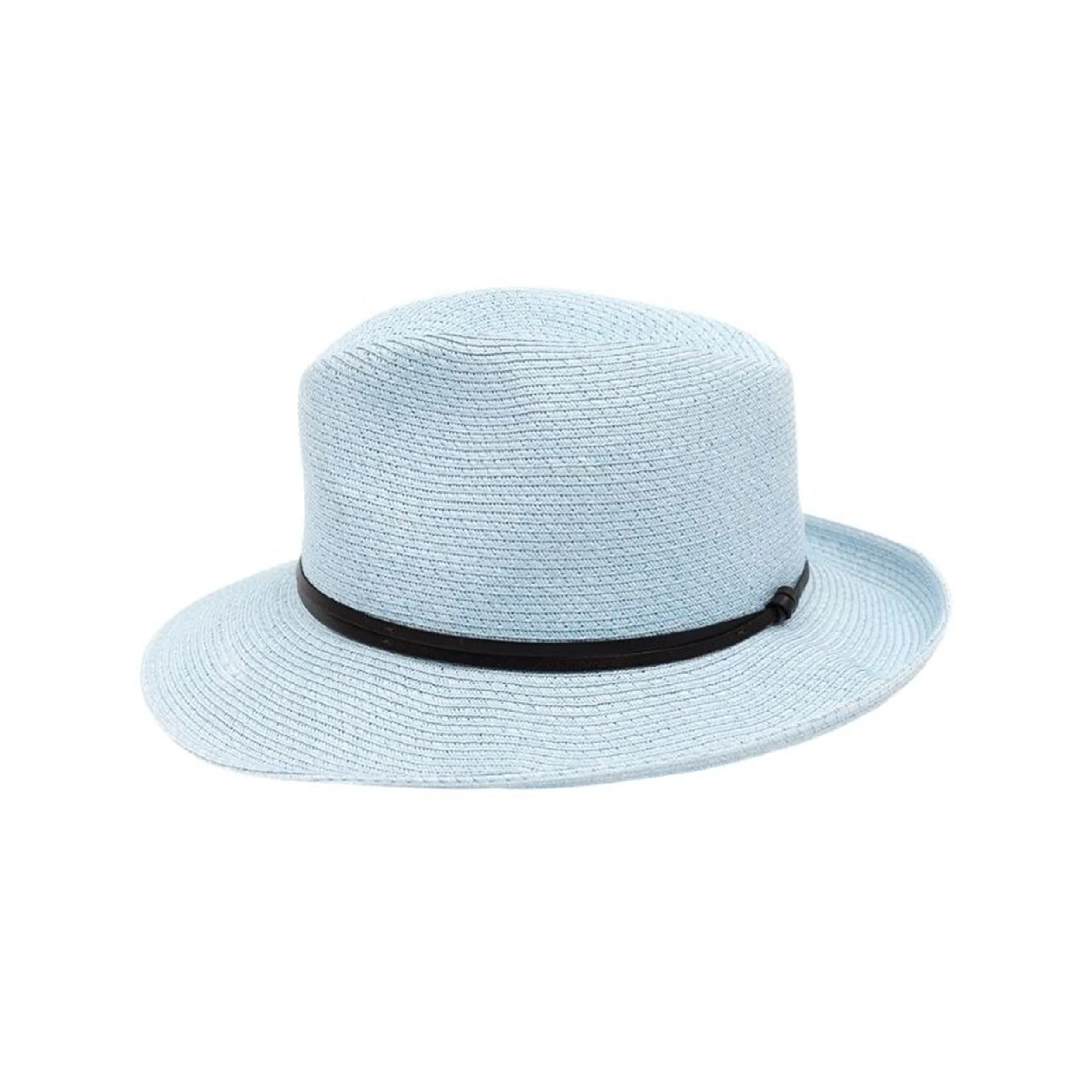 PLAITED FEDORA WITH LEATHER BAND - Image 2