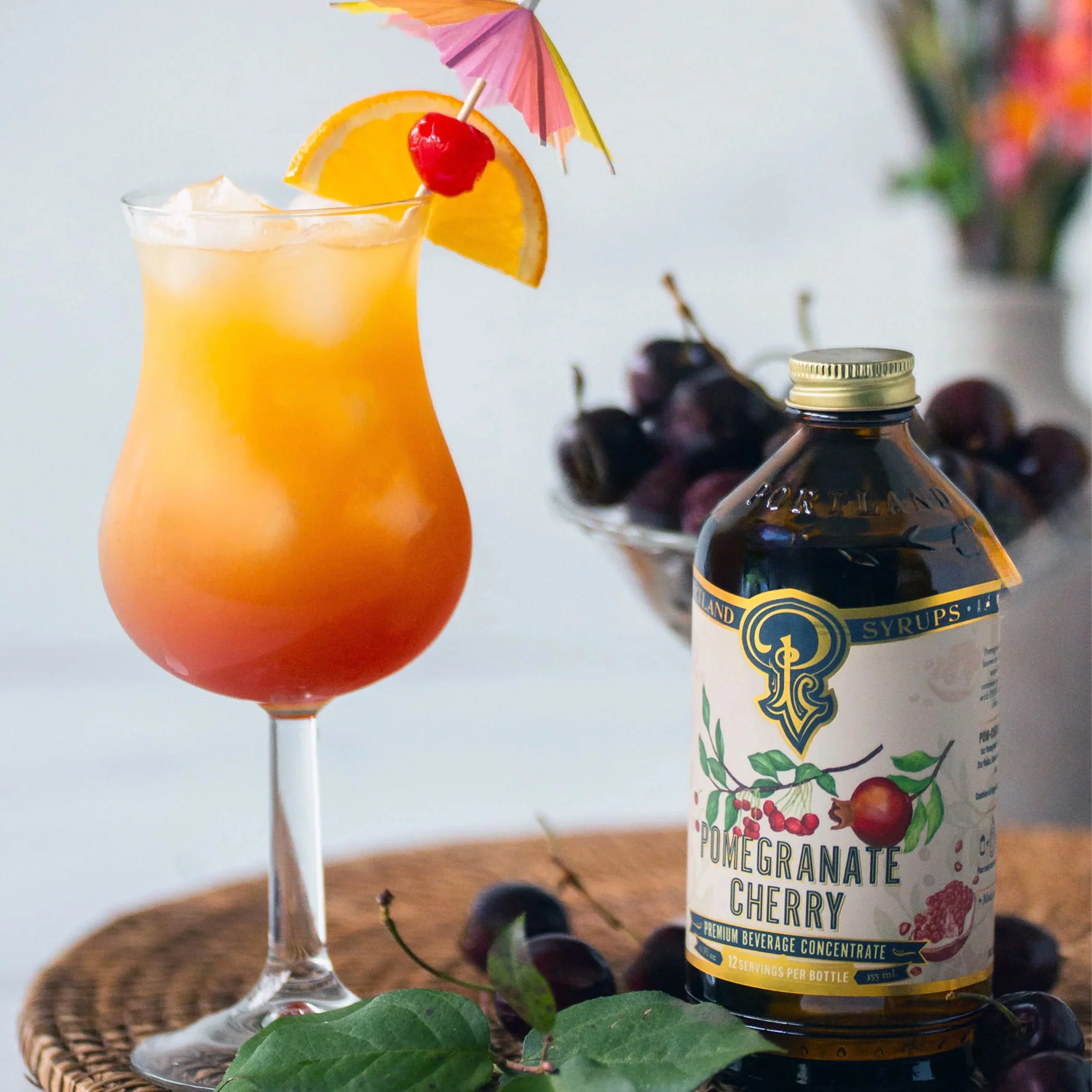POMEGRANATE CHERRY COCKTAIL/MOCKTAIL SYRUP - Image 2