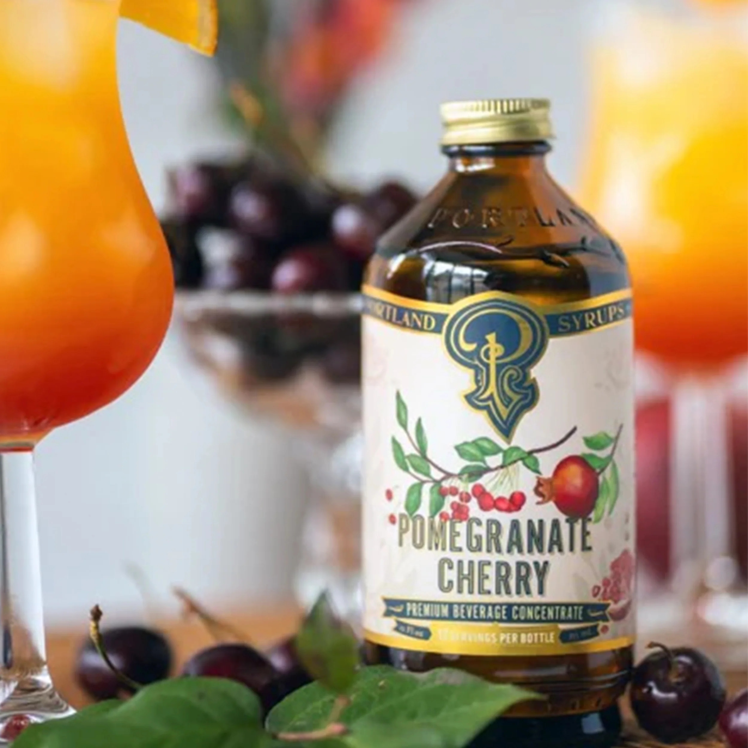 POMEGRANATE CHERRY COCKTAIL/MOCKTAIL SYRUP - Image 3