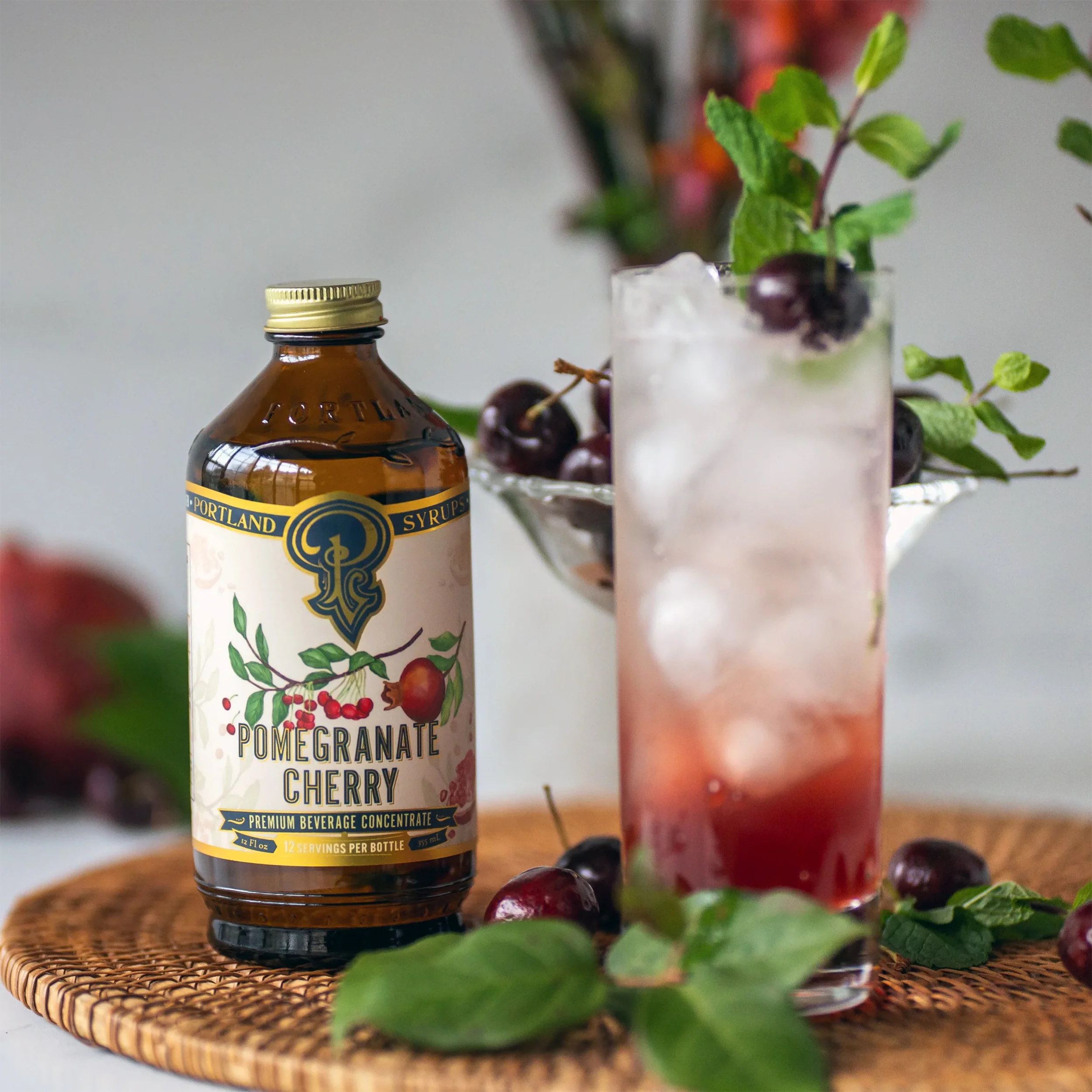 POMEGRANATE CHERRY COCKTAIL/MOCKTAIL SYRUP - Image 4