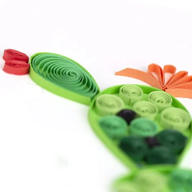 QUILLED PRICKLY PEAR NOTECARD - Image 2