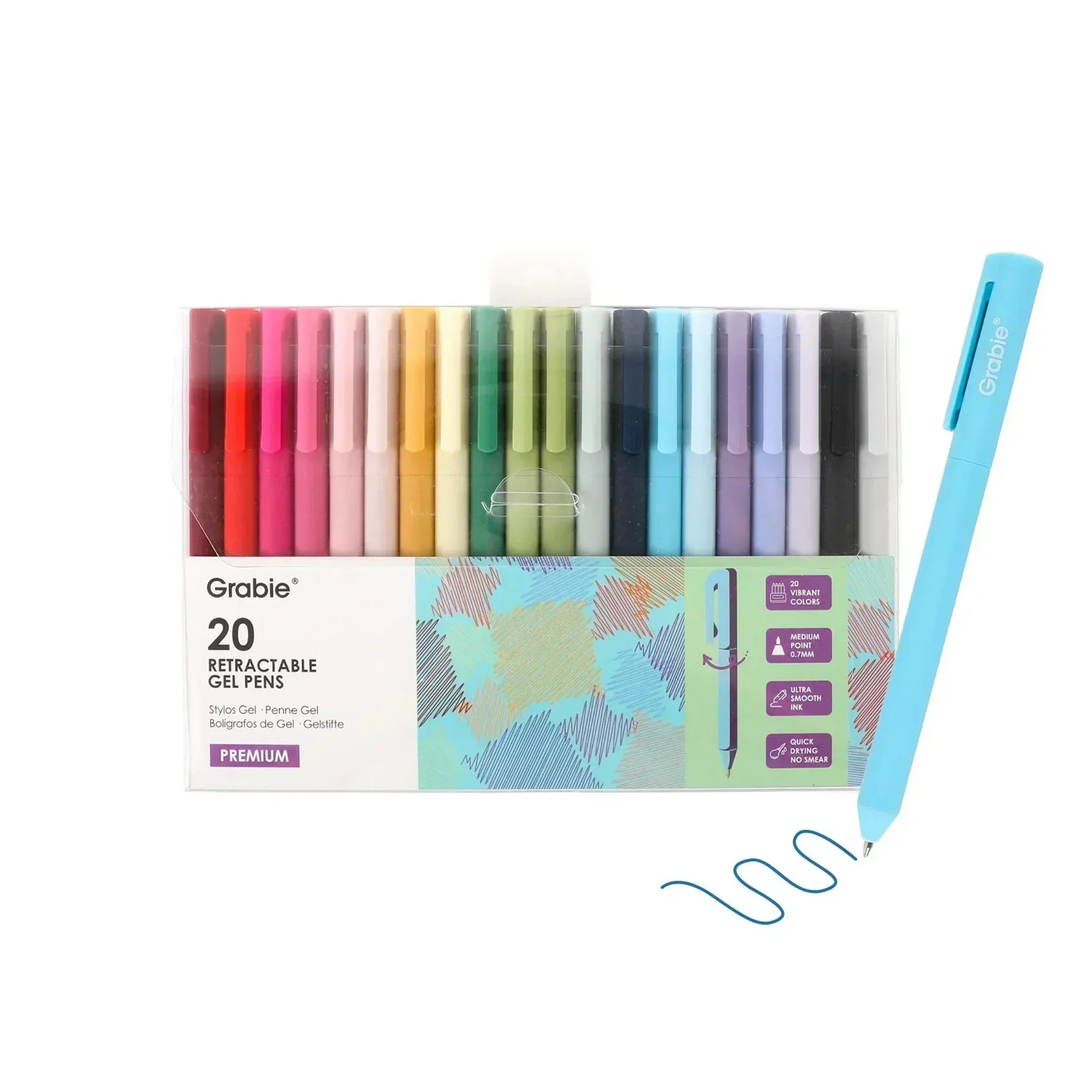 RETRACTABLE GEL PEN SET