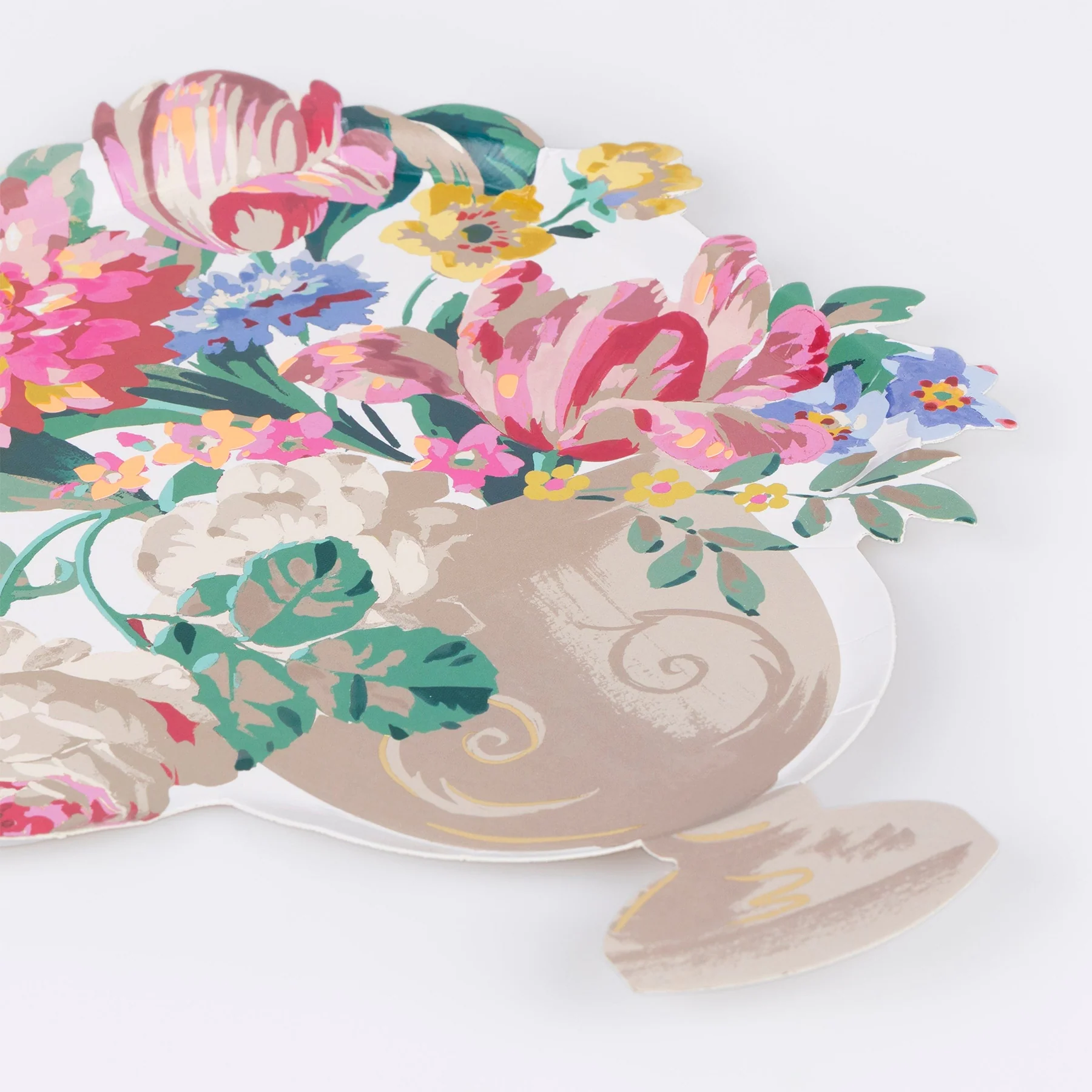 ROCOCO FLORAL VASE PAPER PLATES - Image 2
