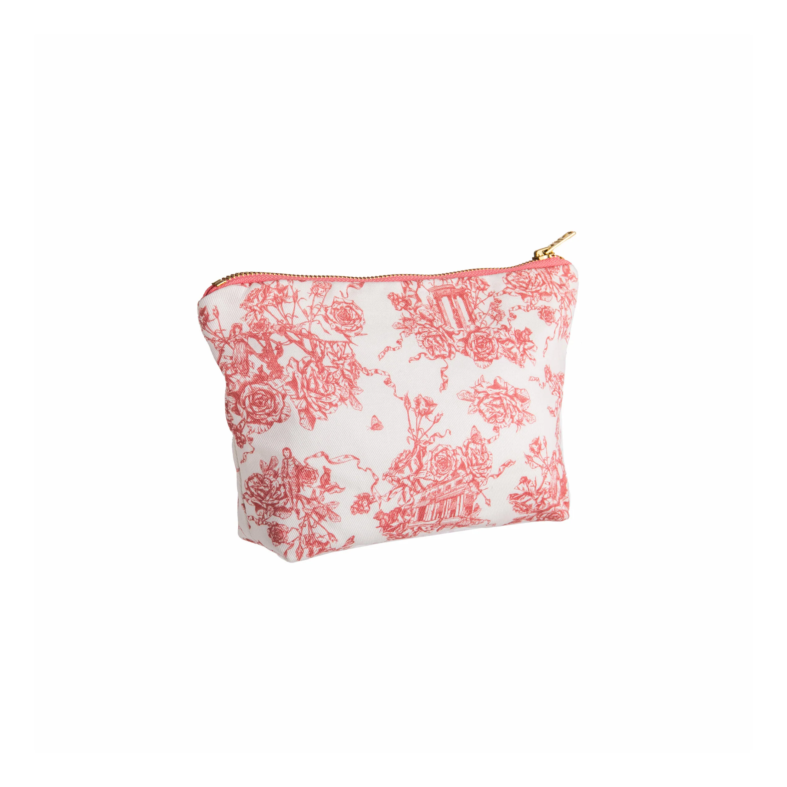 HUNTINGTON ROSE GARDEN TOILE COSMETIC BAG
