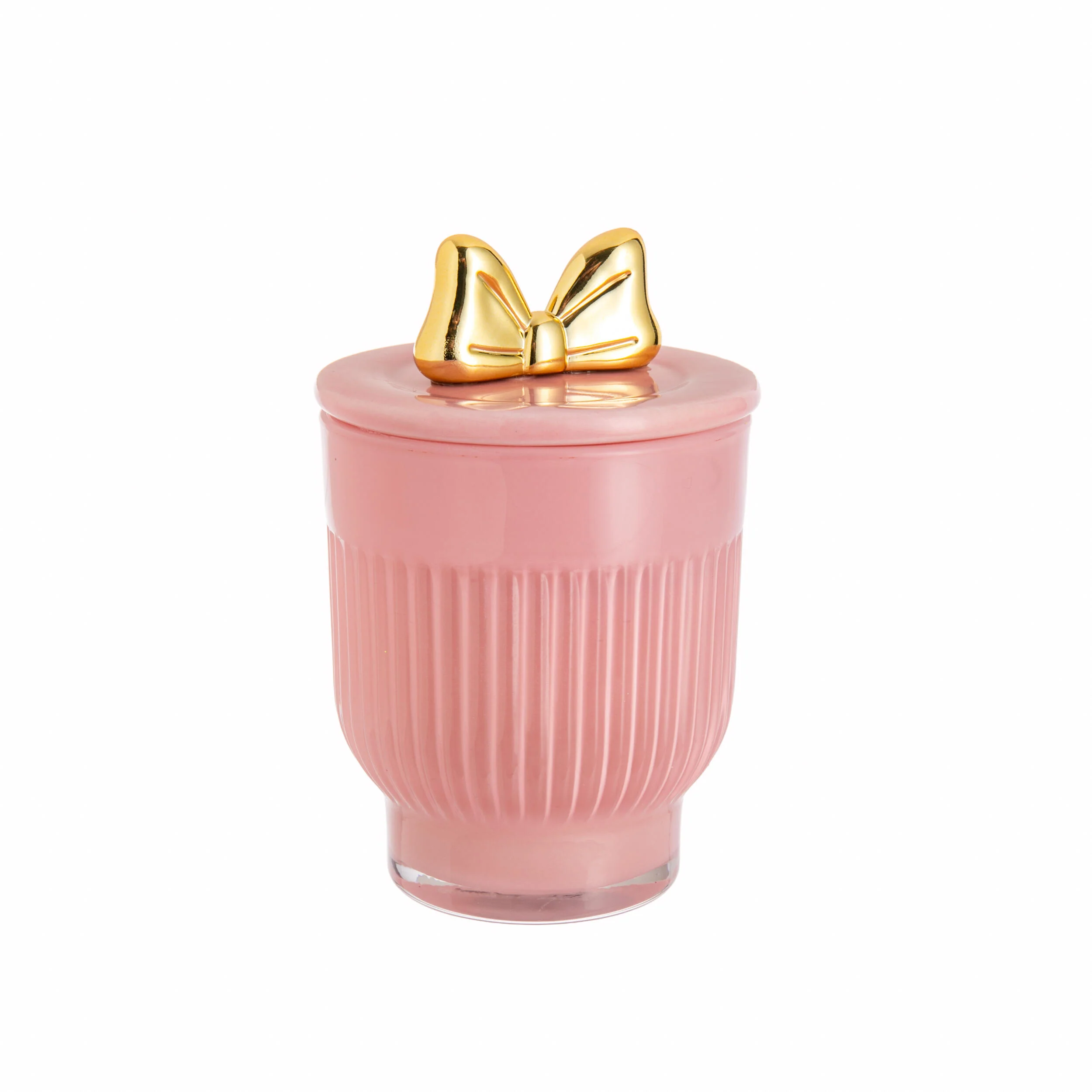 ROSE WATER SCENTED CANDLE IN BOW-TOPPED JAR