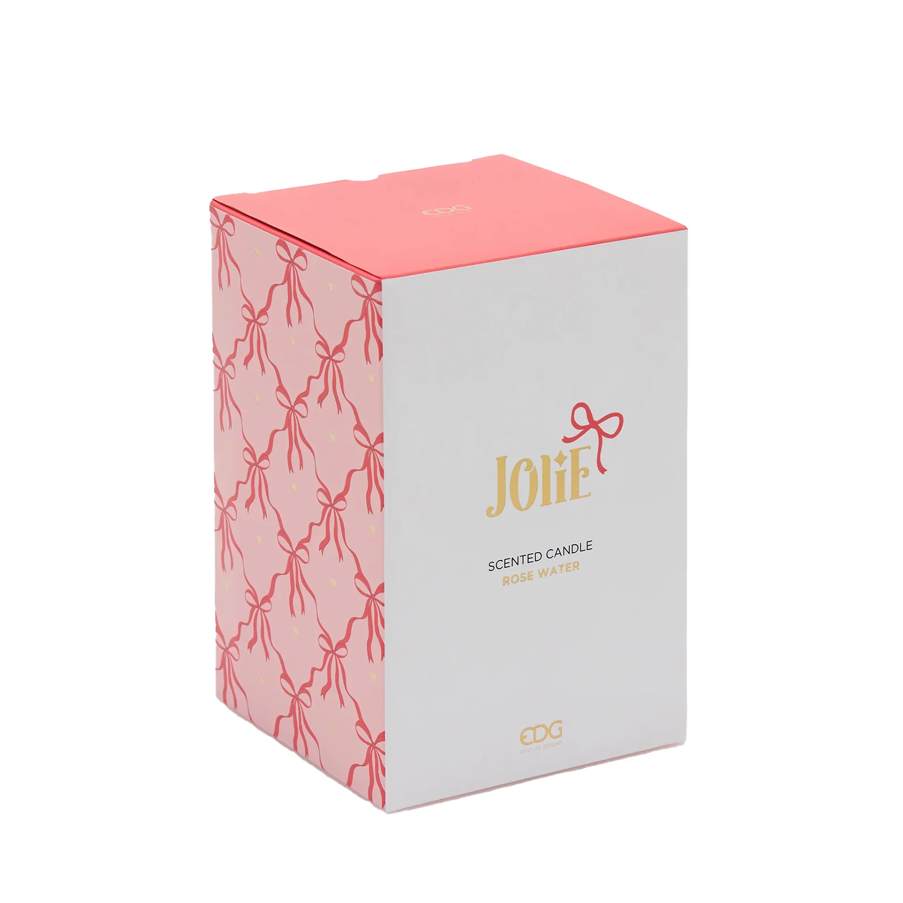 ROSE WATER SCENTED CANDLE IN BOW-TOPPED JAR - Image 3
