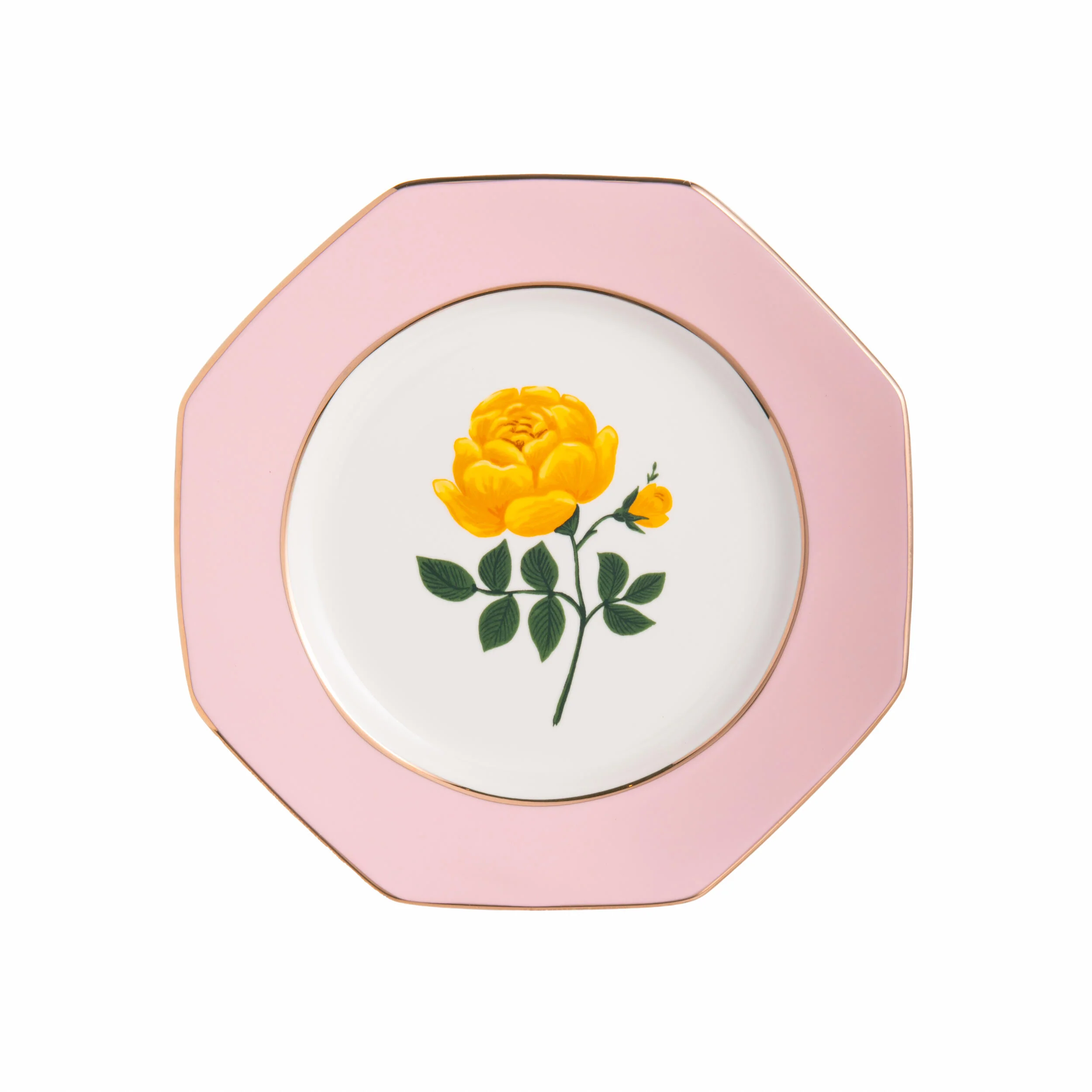 BOTANICAL PORCELAIN DESSERT PLATE SET - Image 5