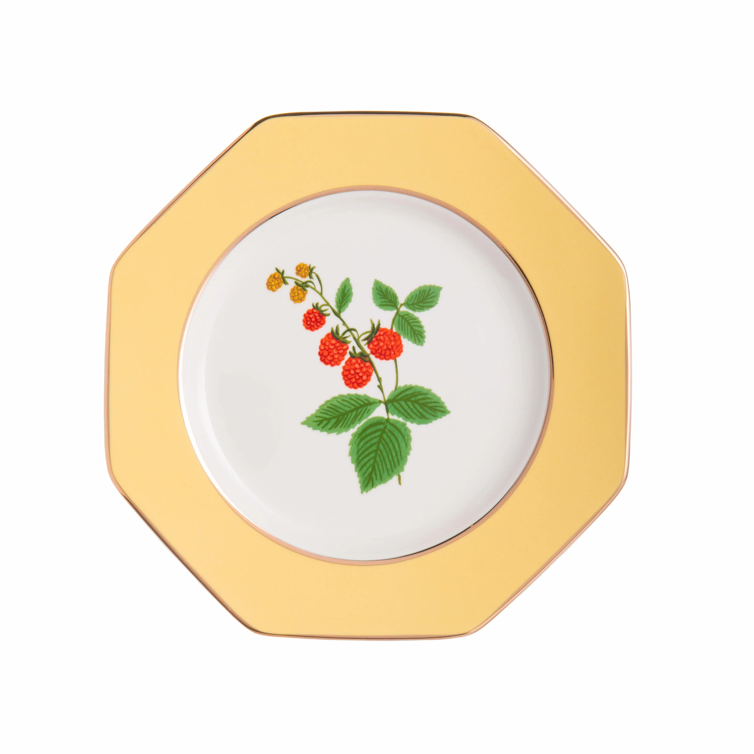 BOTANICAL PORCELAIN DESSERT PLATE SET - Image 6