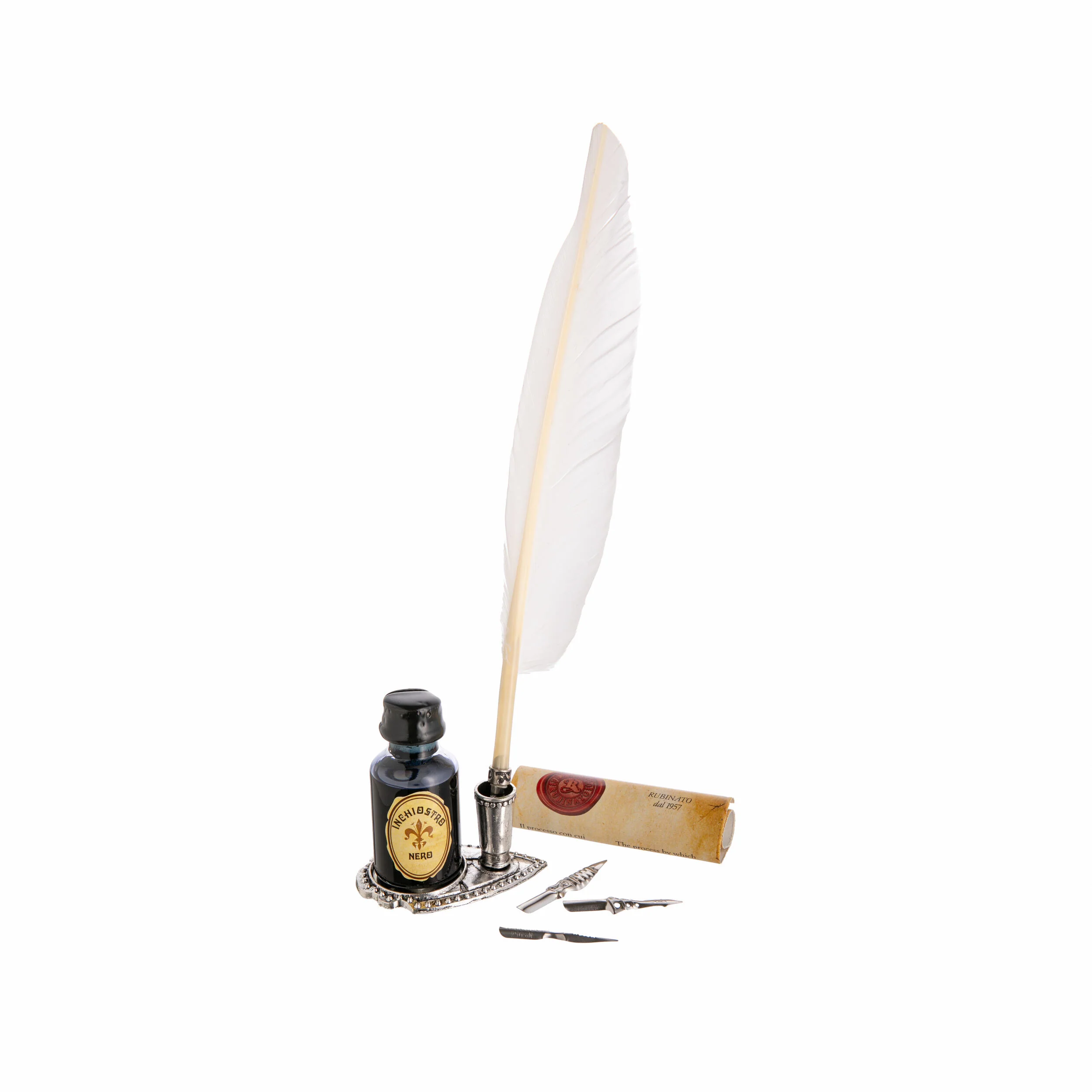 SHAKESPEARE QUILL PEN, NIBS AND INK SET - Image 2