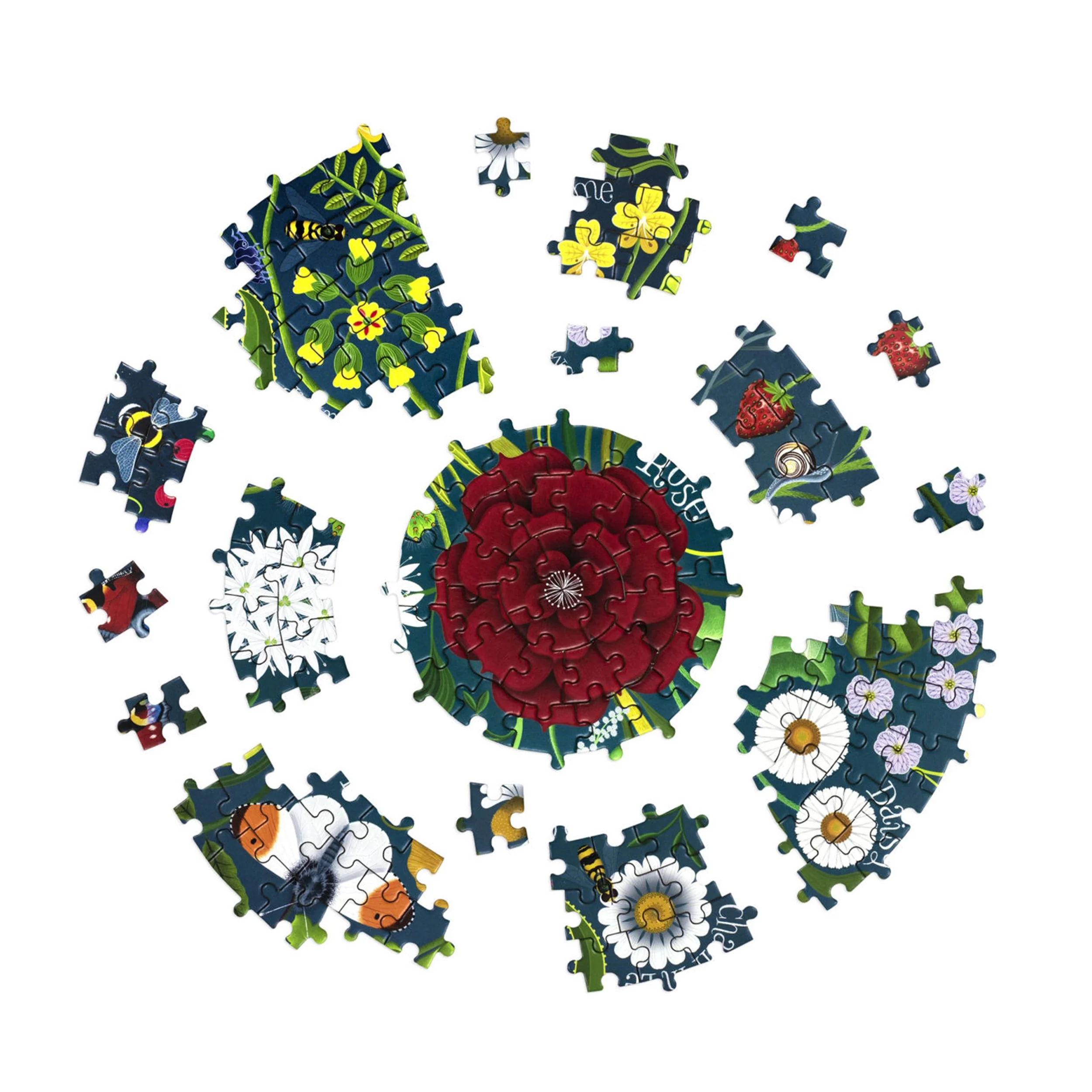 SHAKESPEARE'S FLOWERS 1000-PIECE CIRCULAR JIGSAW PUZZLE - Image 2