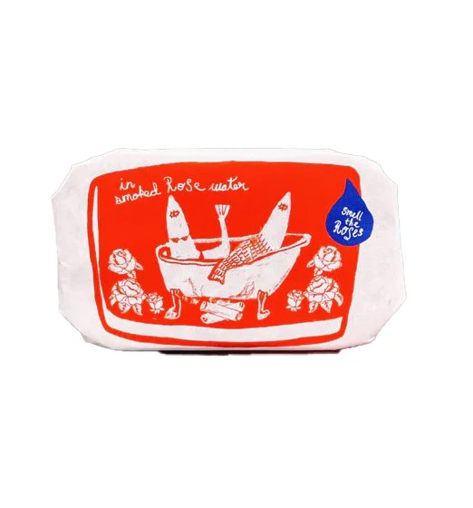SMOKED ROSE WATER SARDINE CAN CANDLE