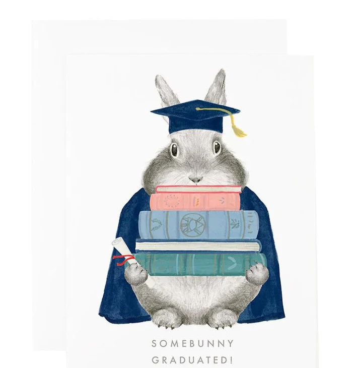 SOMEBUNNY GRADUATED NOTECARD