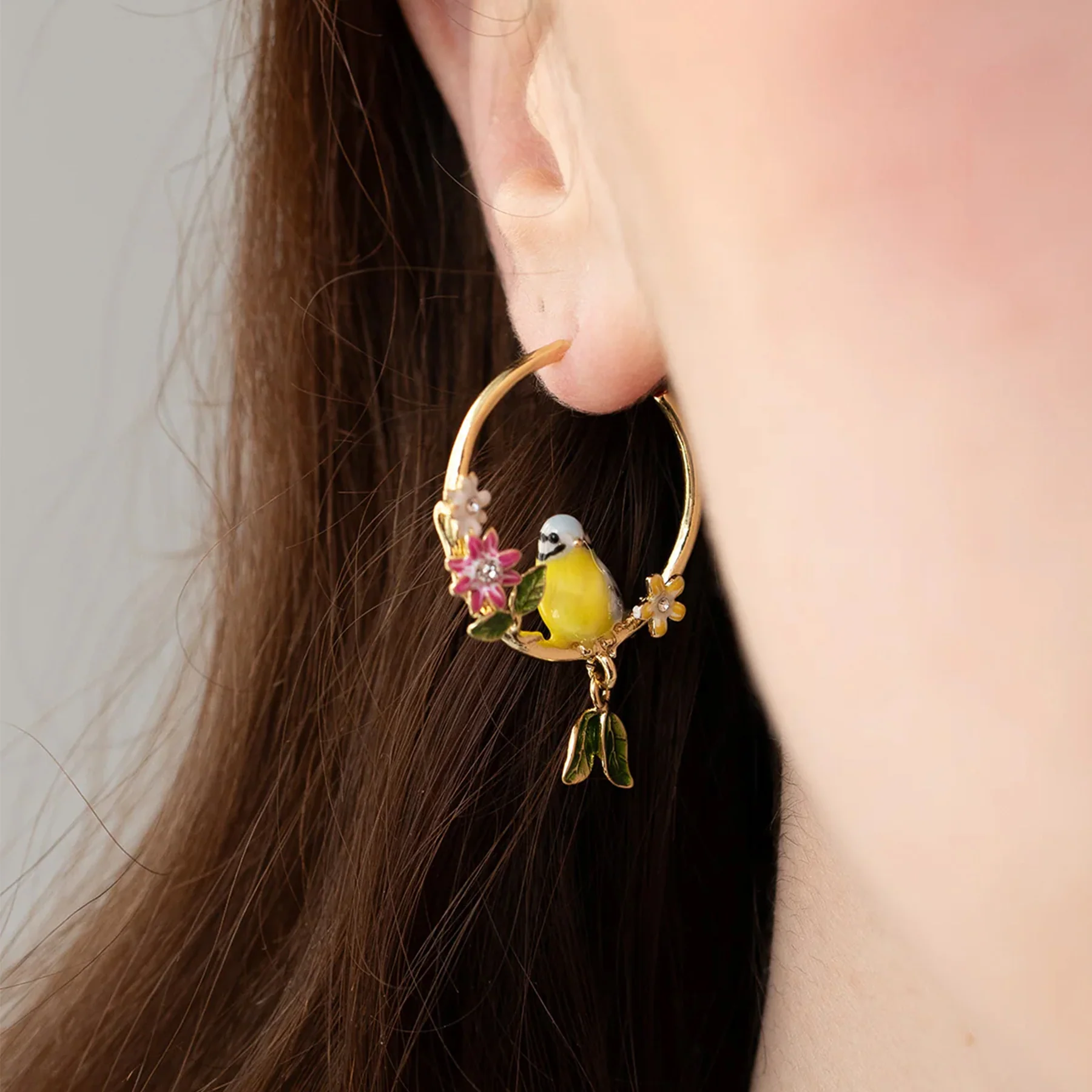 SONGBIRD HOOP EARRINGS - Image 2