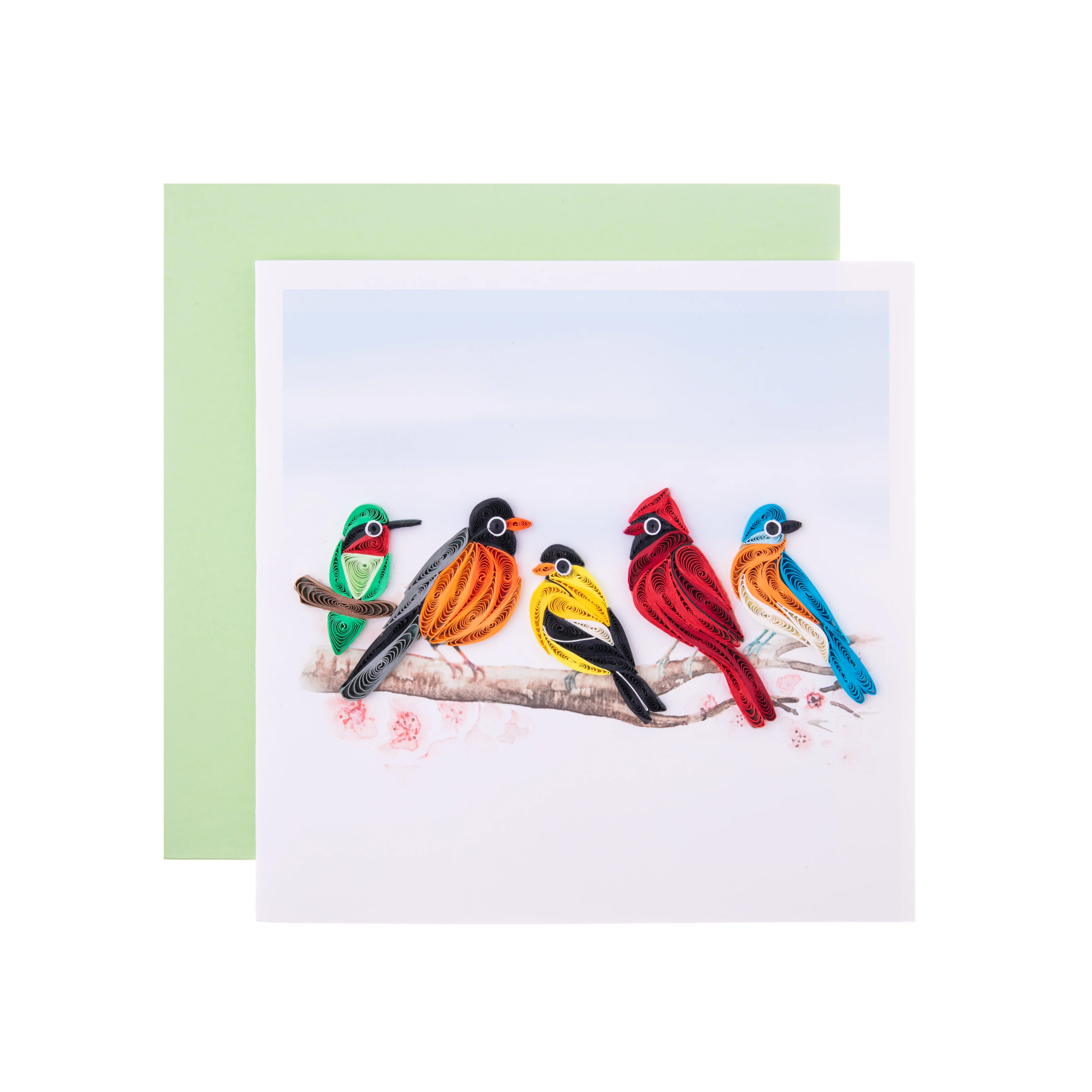 SONGBIRDS QUILLED CARD