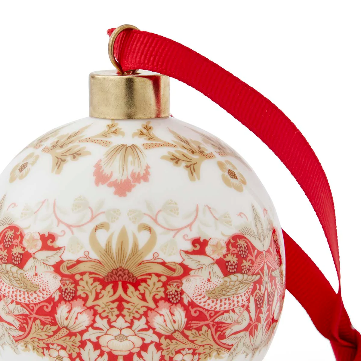 STRAWBERRY THIEF BAUBLE ORNAMENT - Image 3