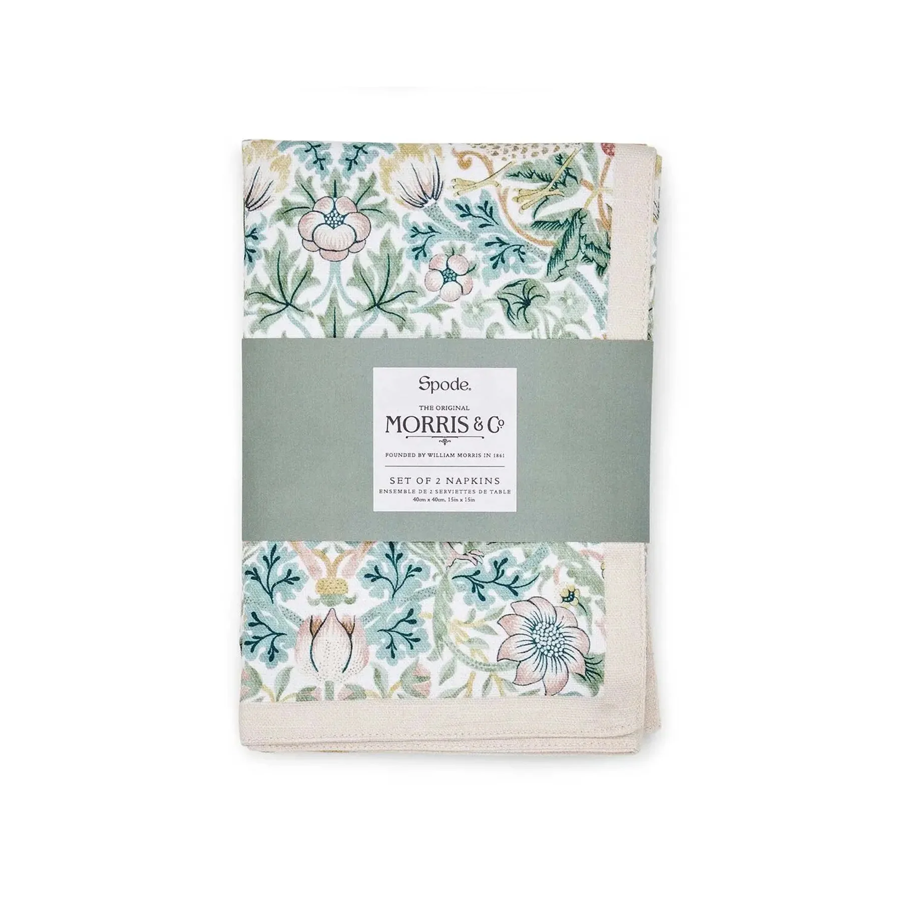 STRAWBERRY THIEF COTTON NAPKINS - SET OF TWO