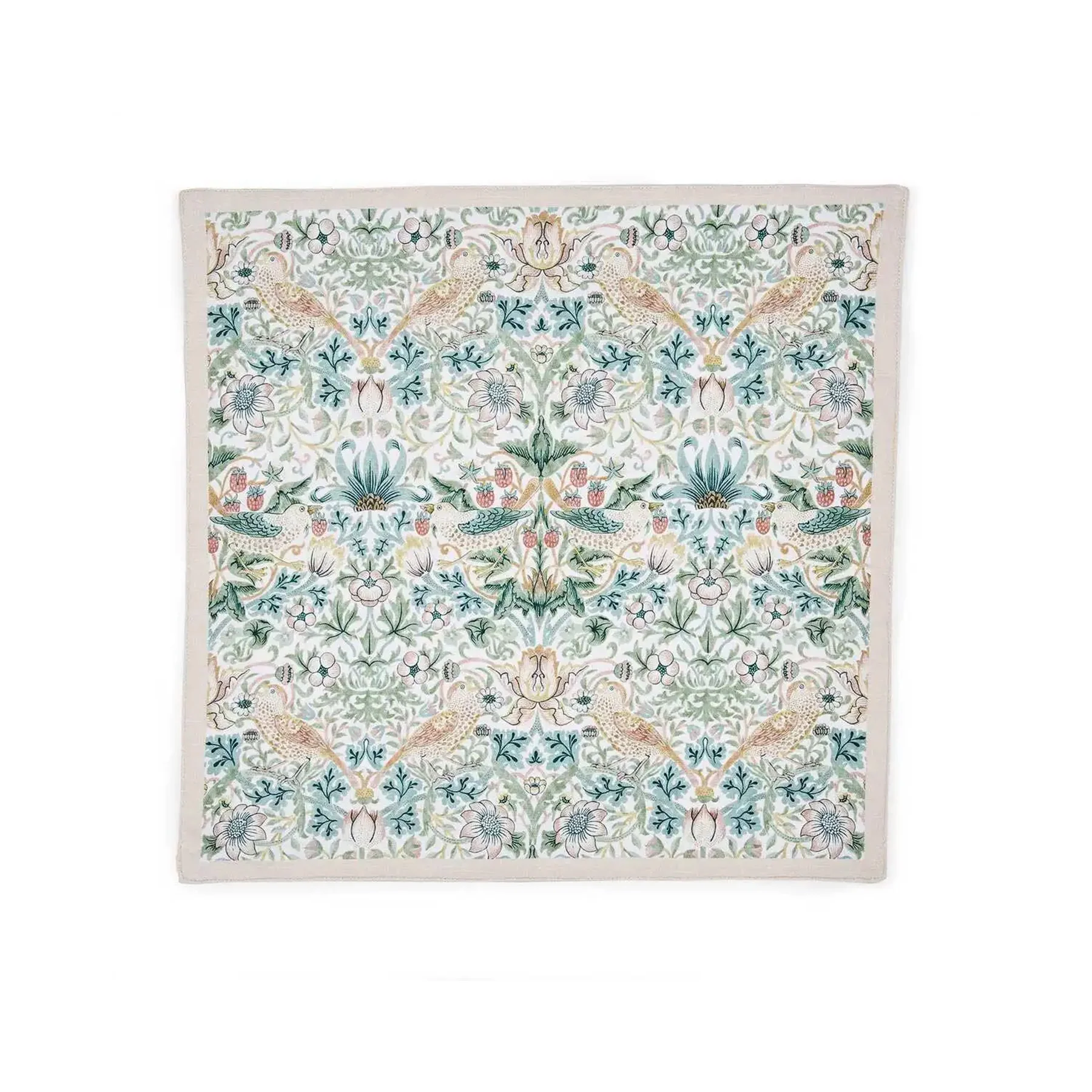 STRAWBERRY THIEF COTTON NAPKINS - SET OF TWO - Image 2