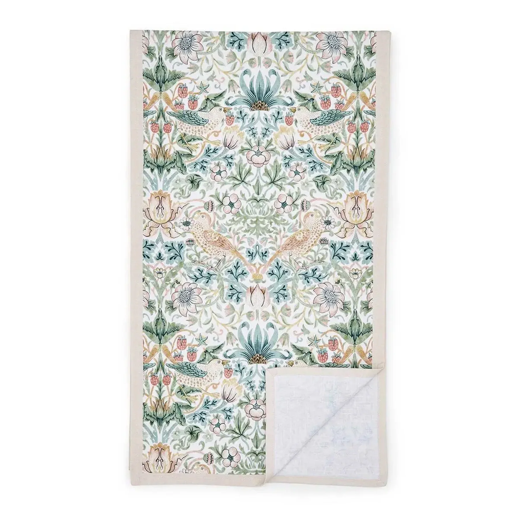 STRAWBERRY THIEF COTTON TABLE RUNNER