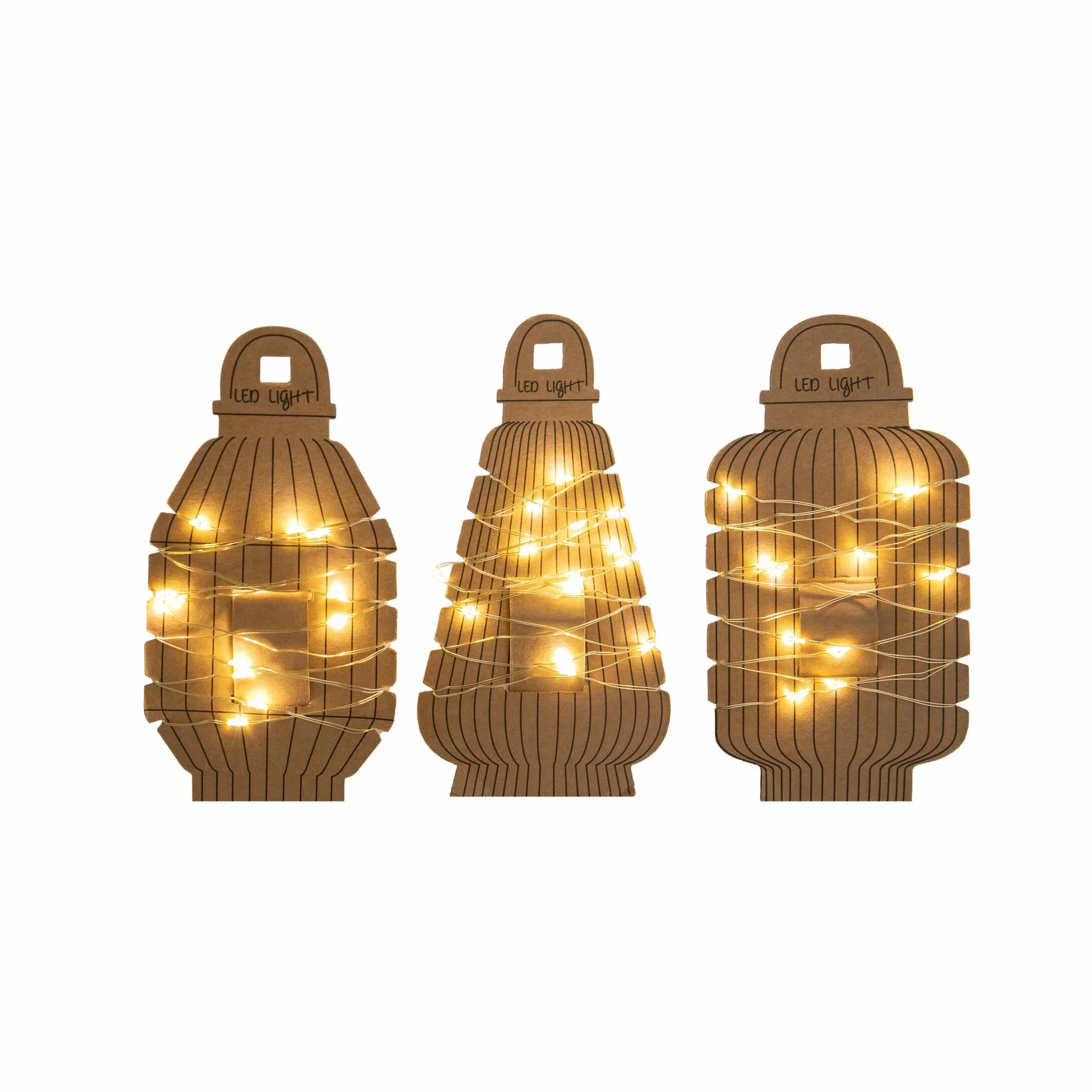 STRING LIGHTS ON PAPER LANTERN CARD