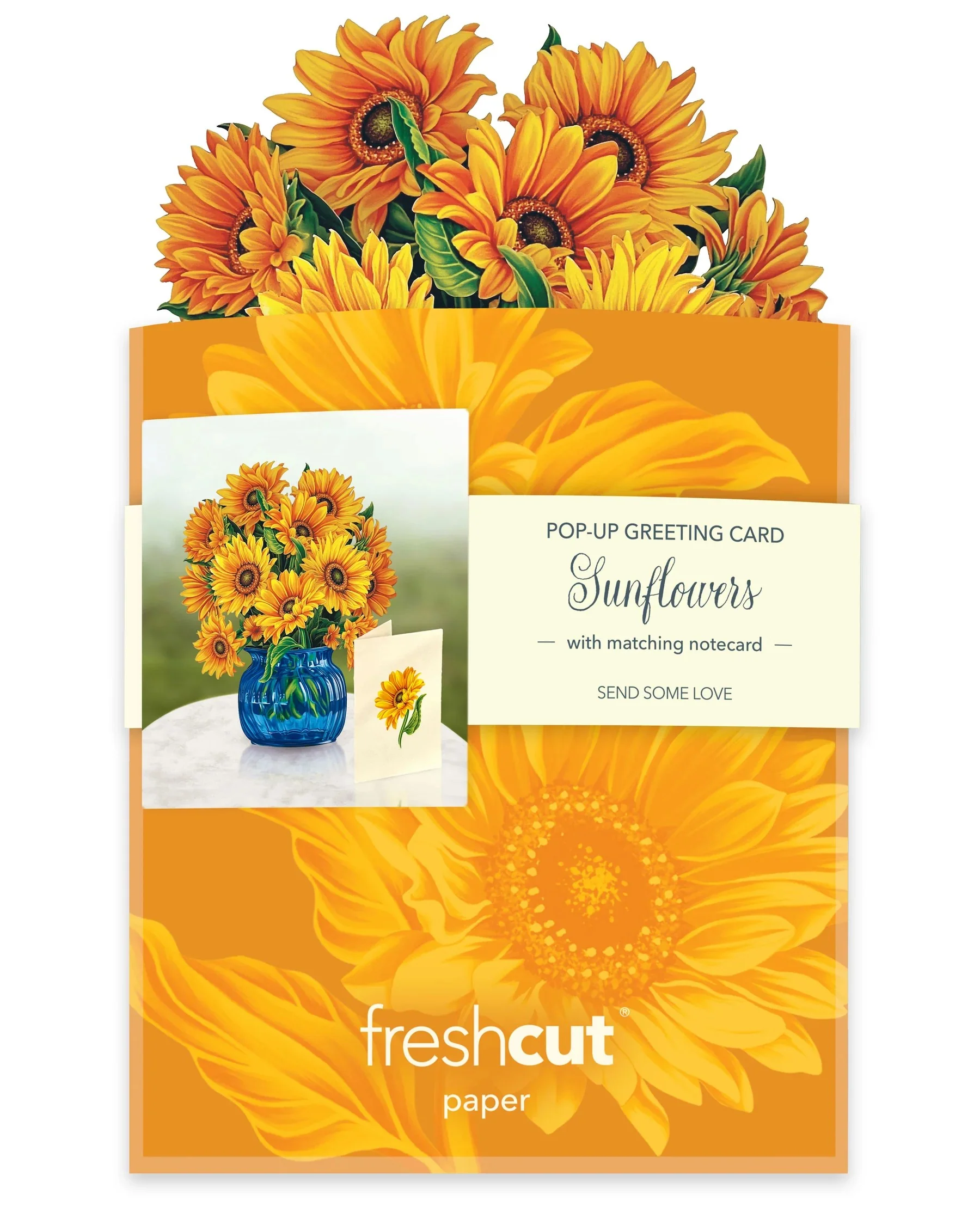 SUNFLOWER MINI POP-UP GREETING CARD - Image 2