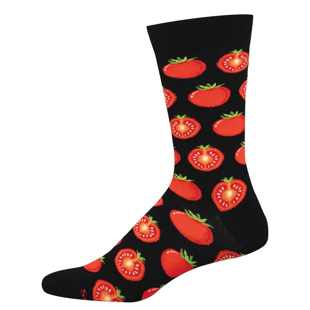 TANTALIZING TOMATOES SOCKS - BLACK - Image 2