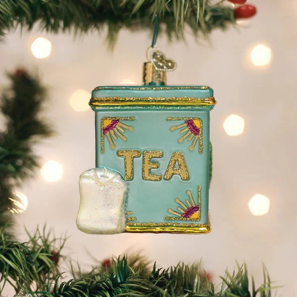 TEA TIN ORNAMENT - Image 2