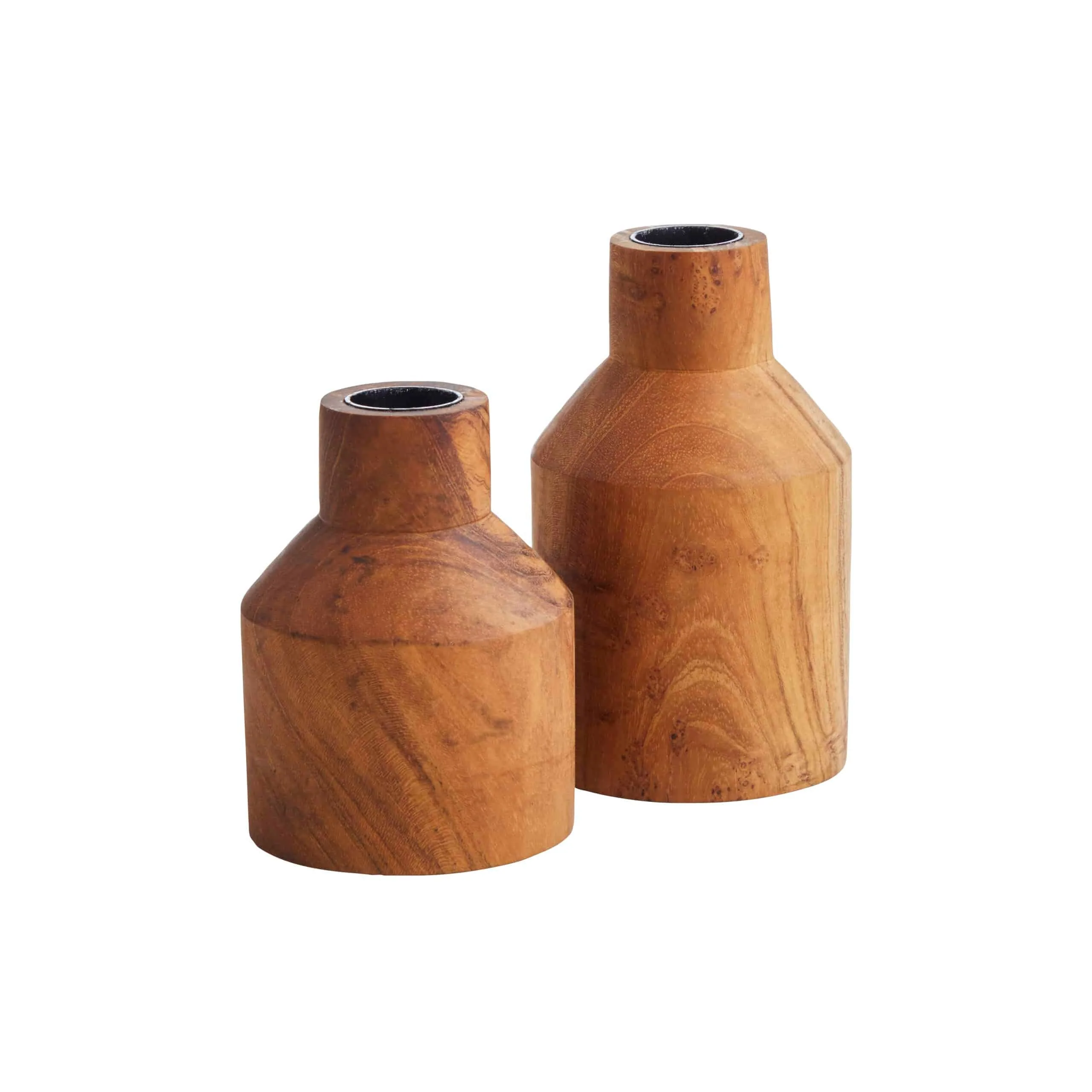 TEAK CANDLE HOLDER
