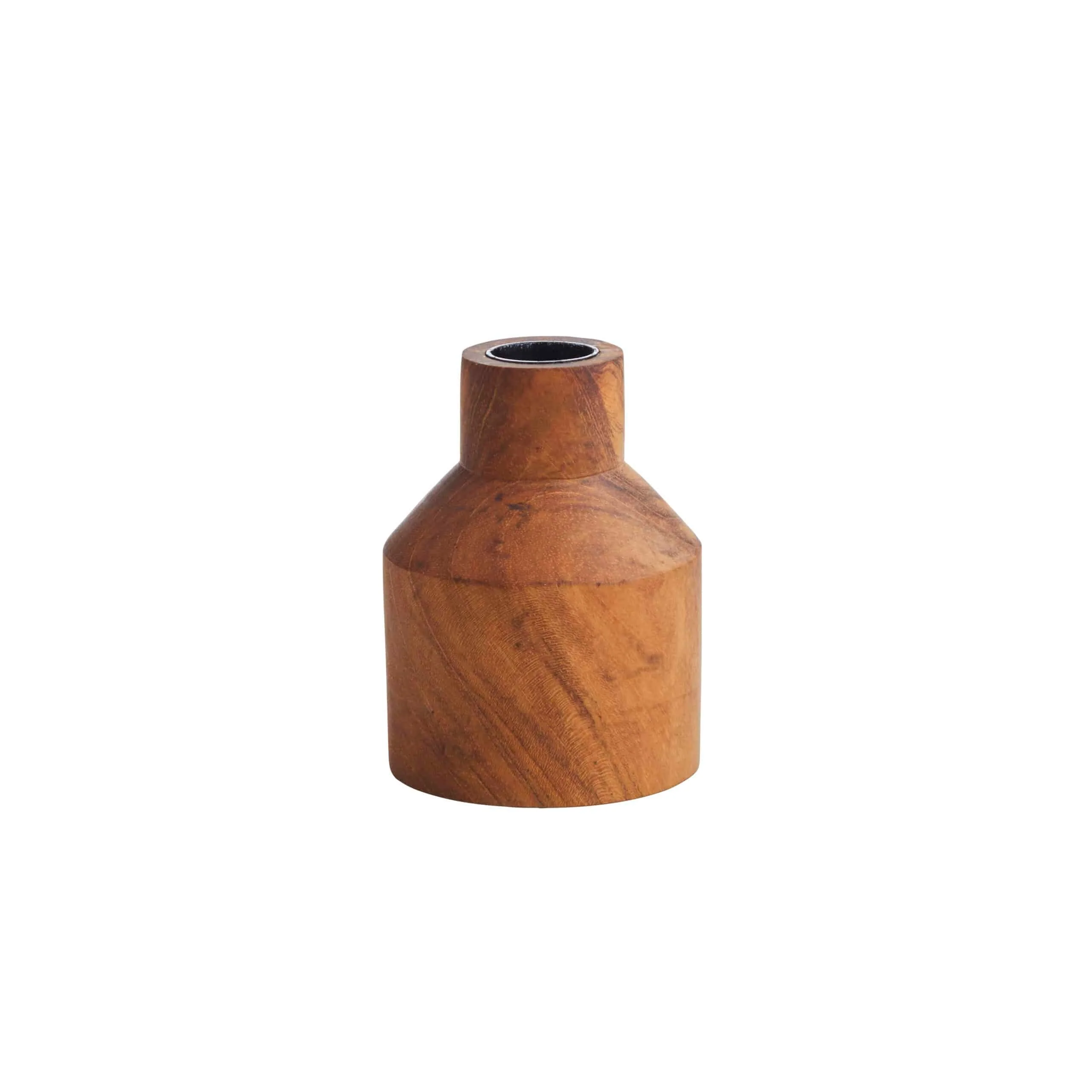 TEAK CANDLE HOLDER - Image 2