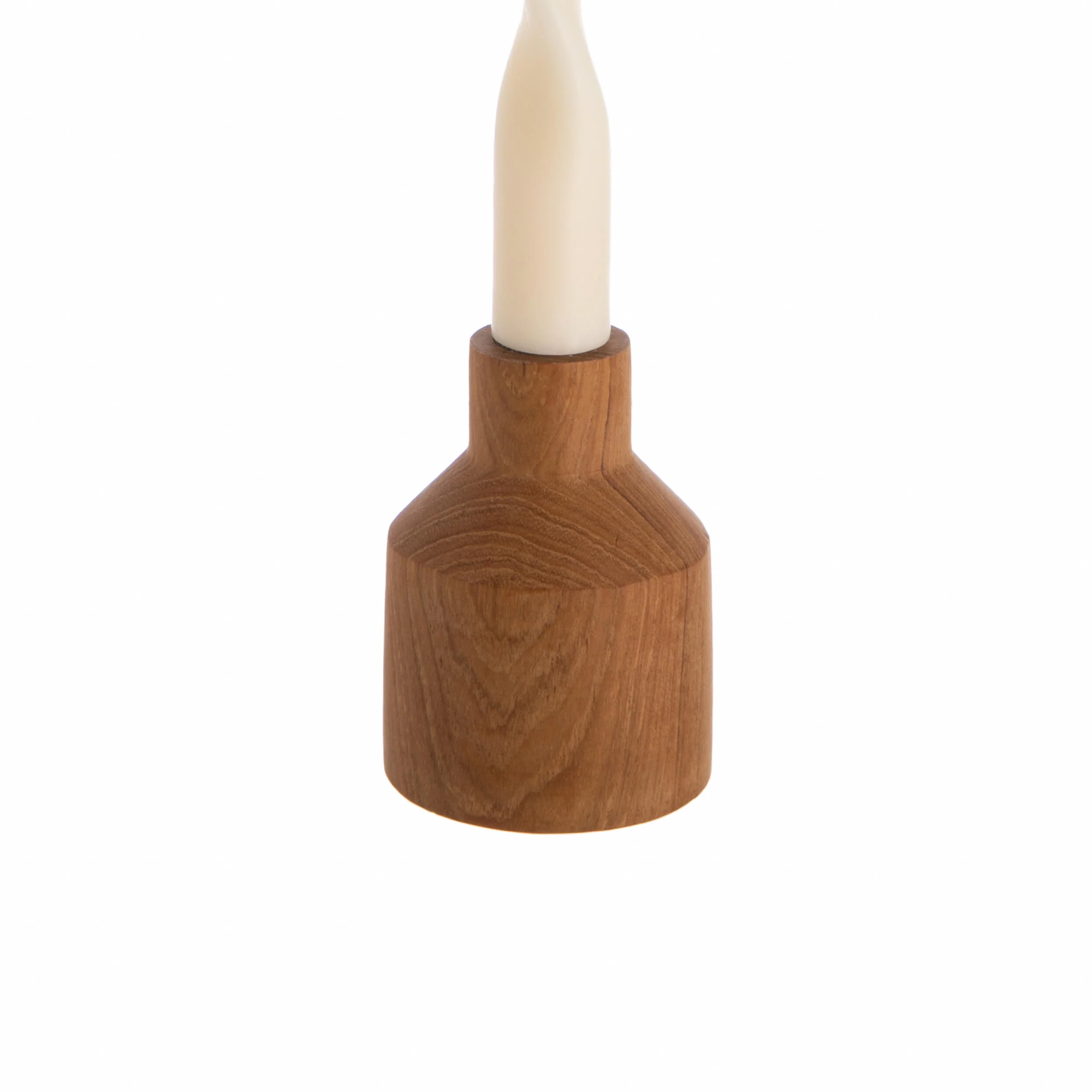 TEAK CANDLE HOLDER - Image 3