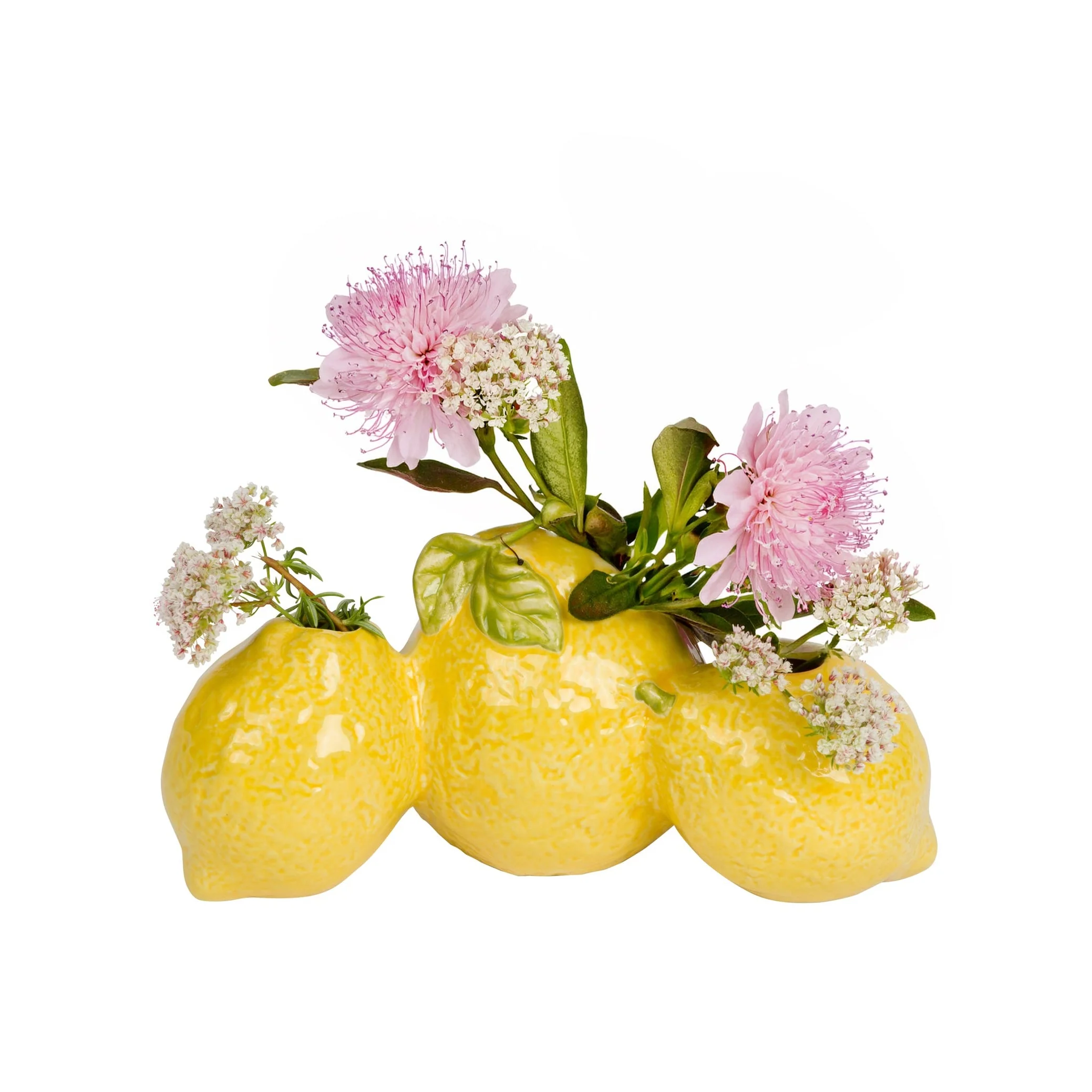 TRIPLE LEMON VASE