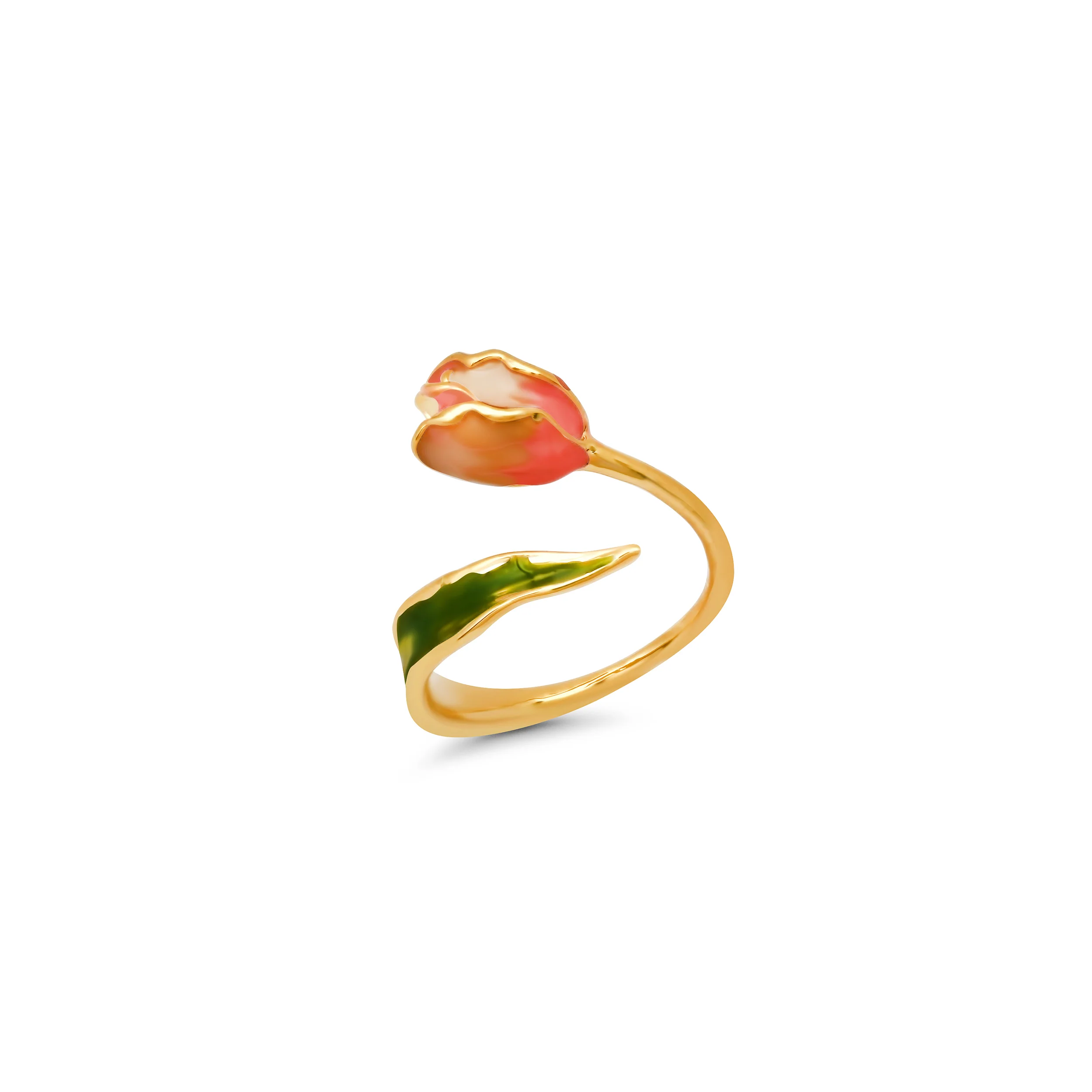 TULIP ENAMEL RING