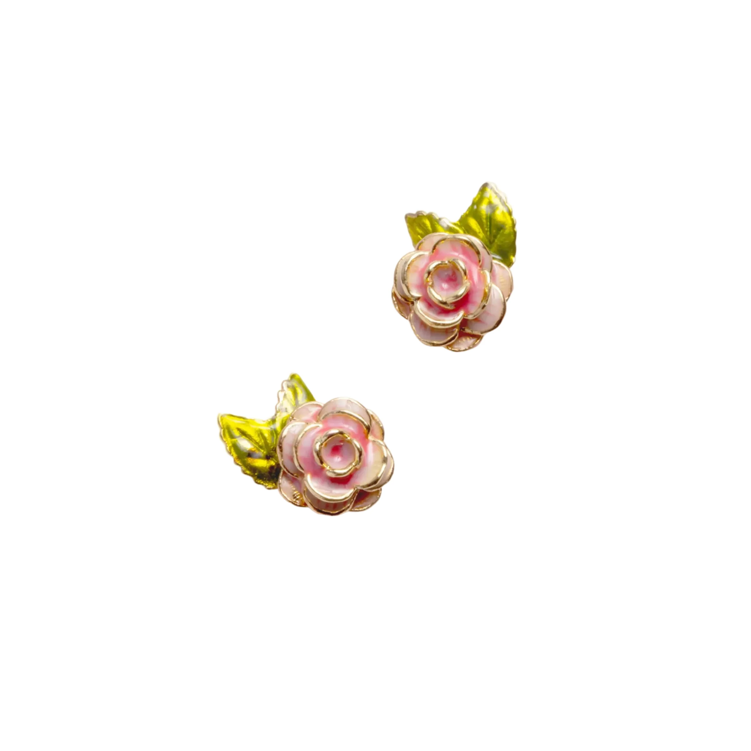 VINTAGE ROSE STUD EARRINGS