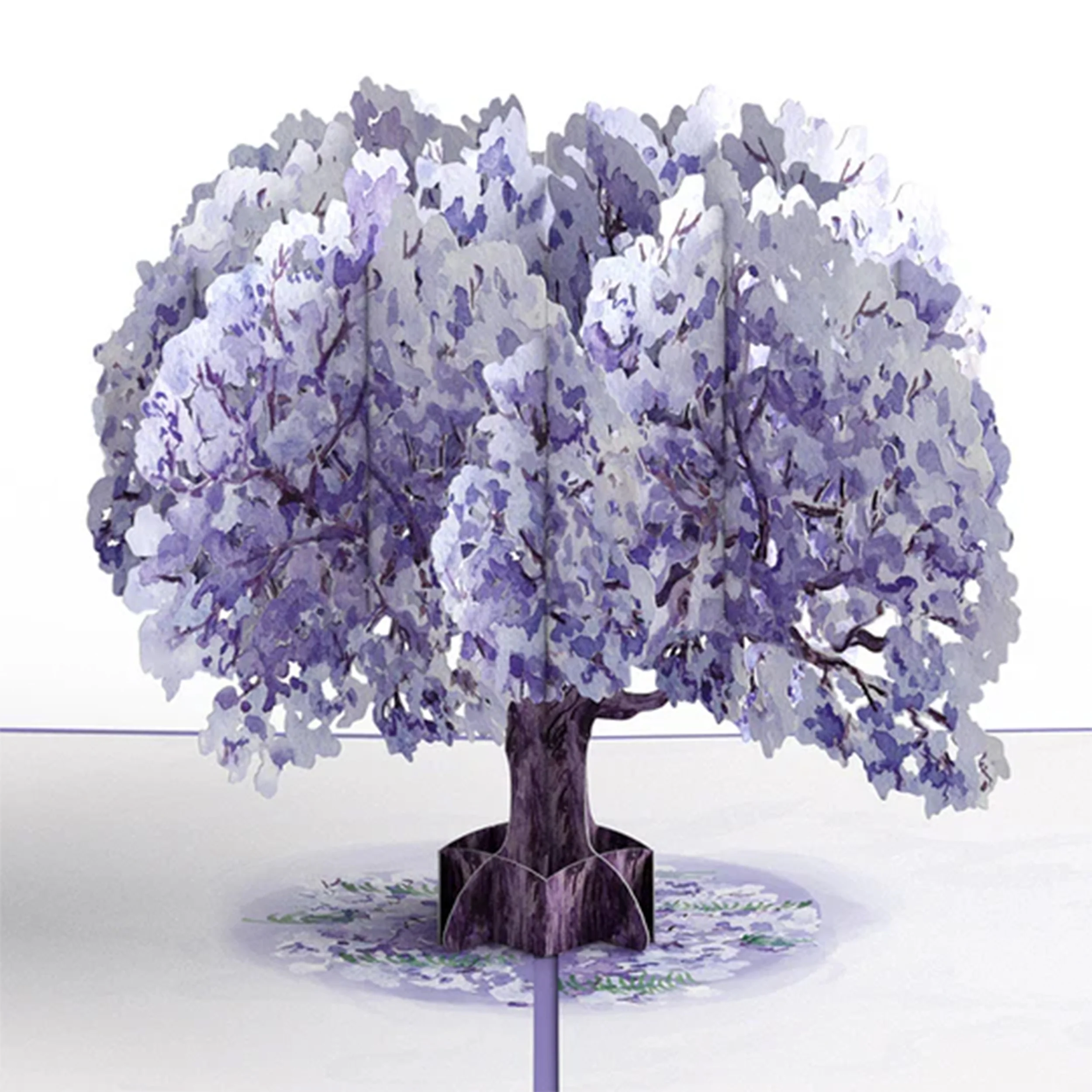 WATERCOLOR JACARANDA TREE POP-UP NOTECARD - Image 2