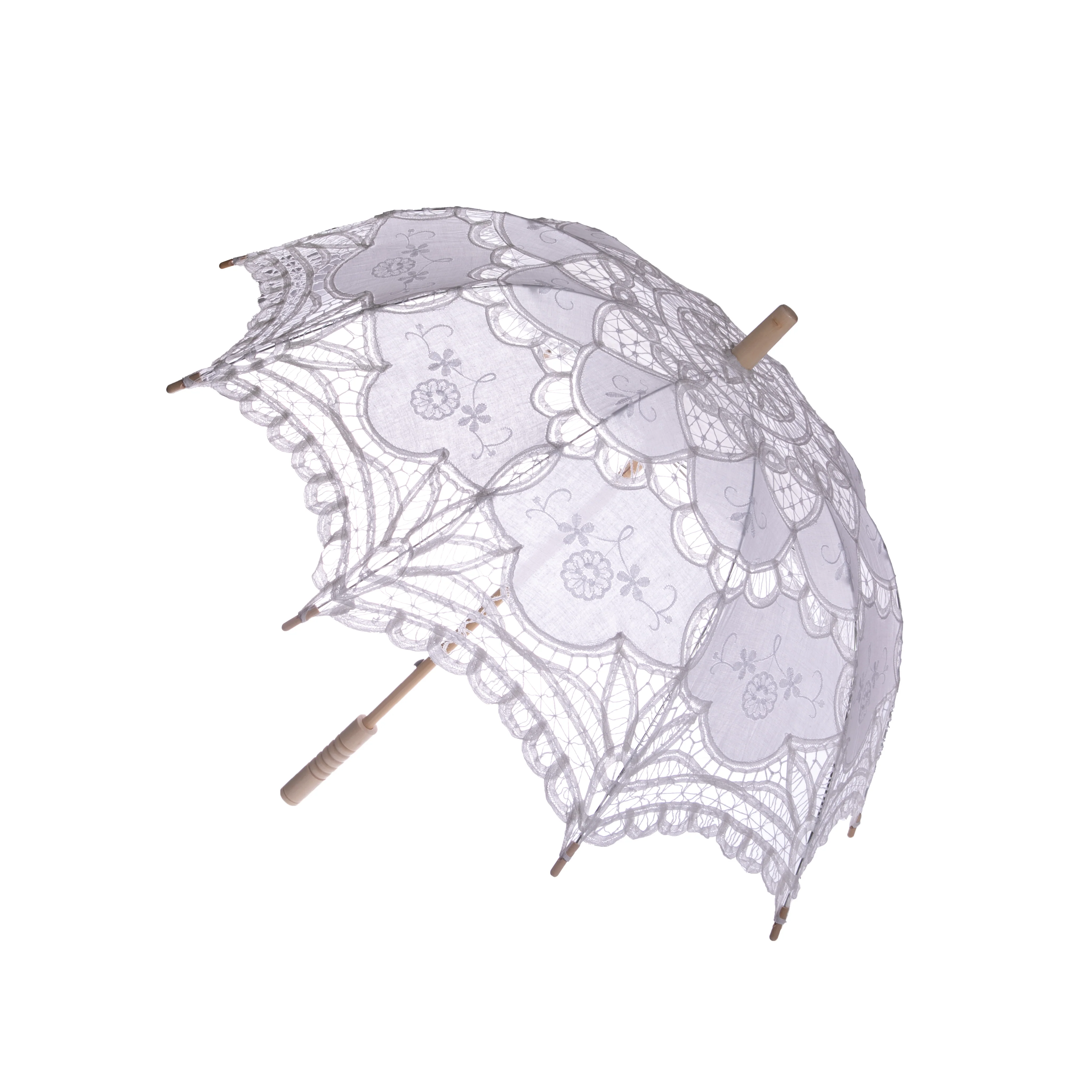 WHITE LACE PARASOL