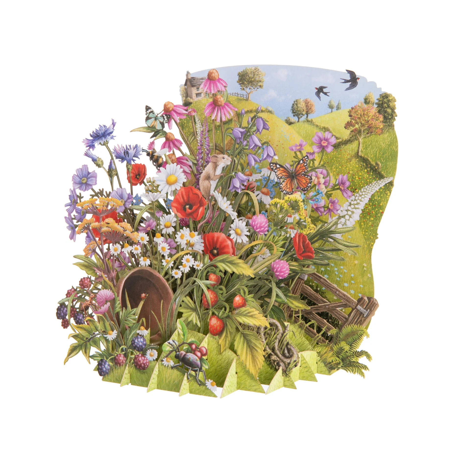 WILDFLOWERS POP UP GREETING CARD