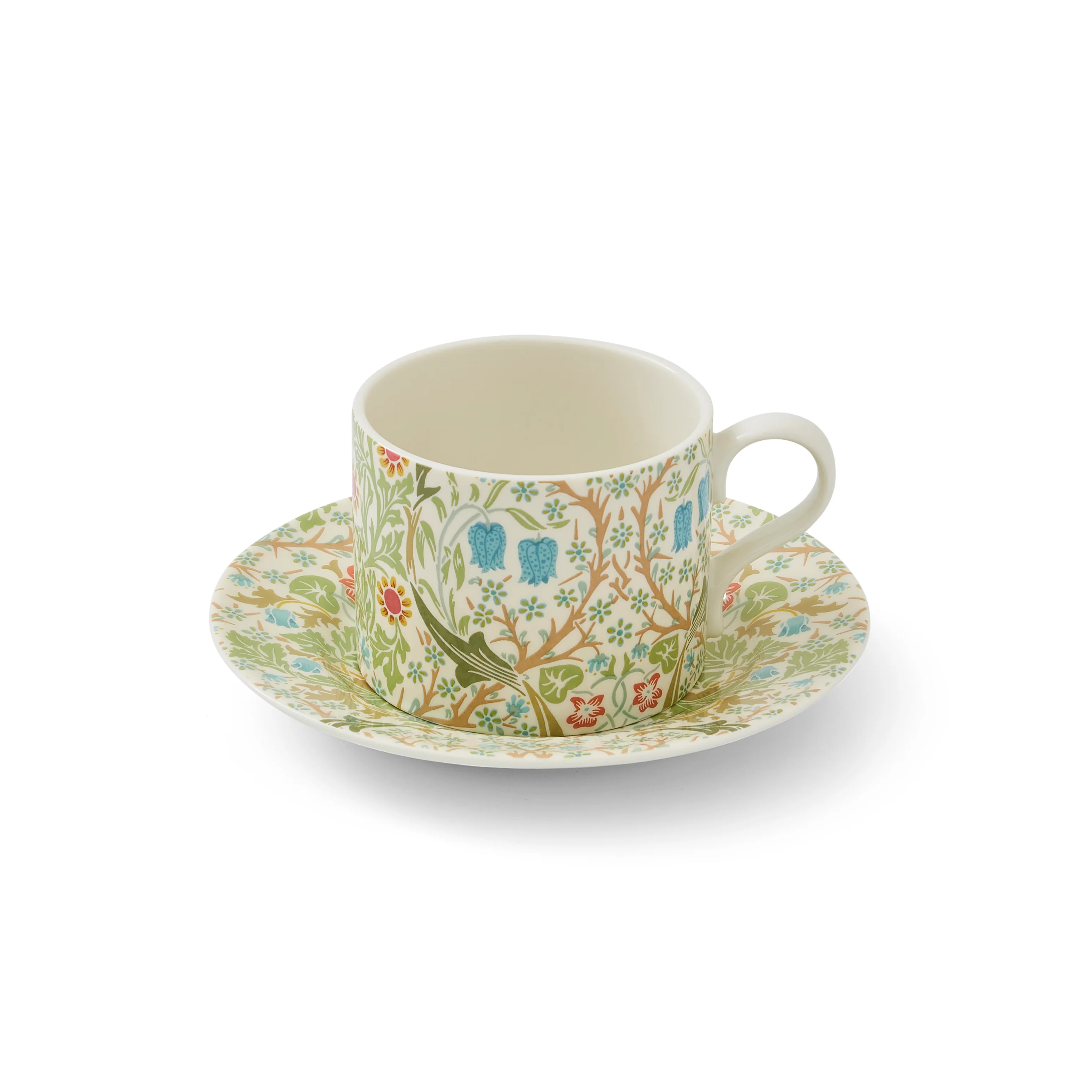 WILLIAM MORRIS BLACKTHORN TEACUP AND SAUCER